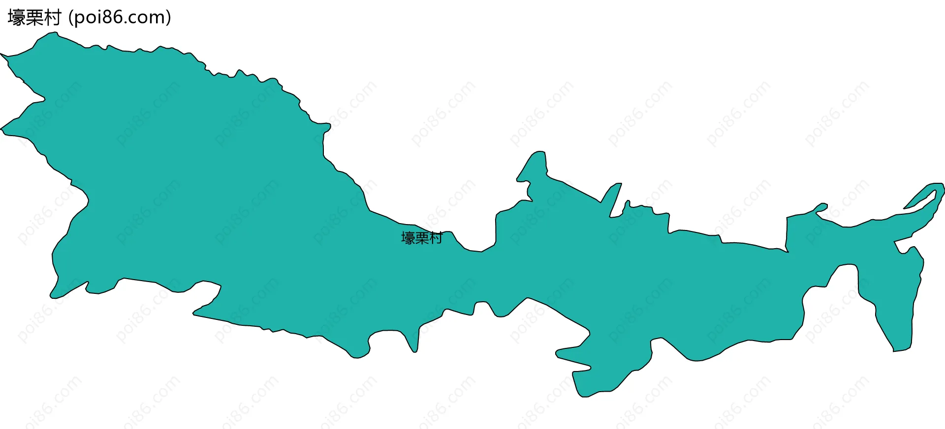 壕栗村边界地图