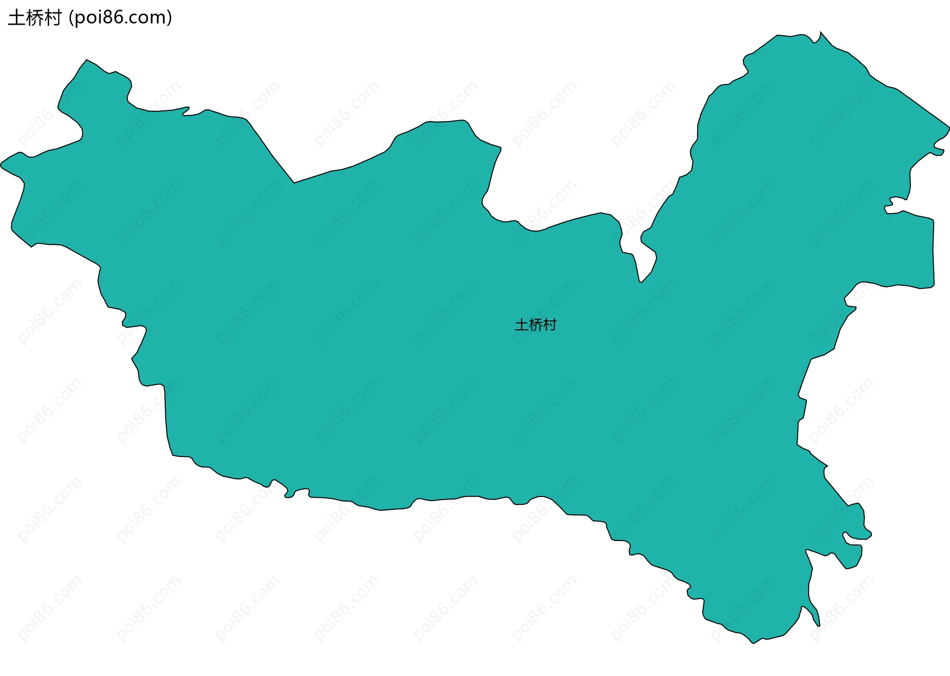 土桥村边界地图