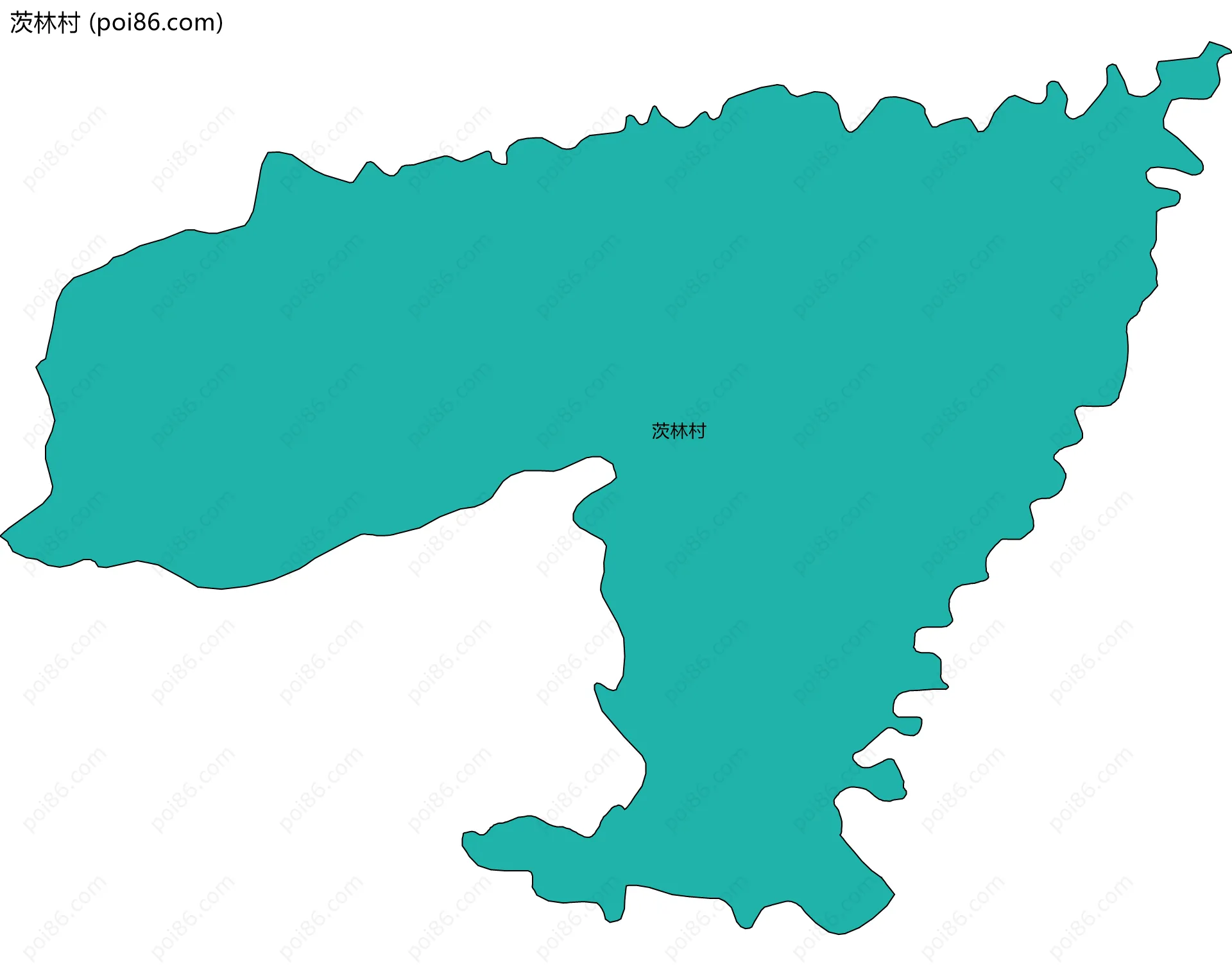 茨林村边界地图