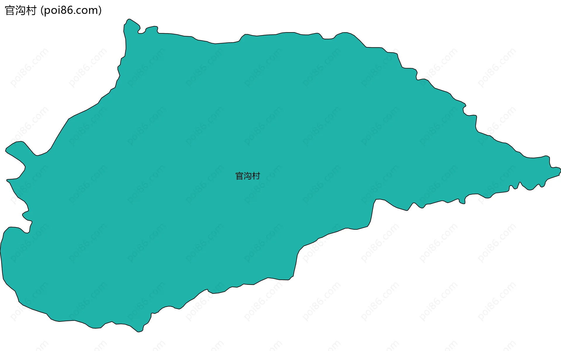 官沟村边界地图