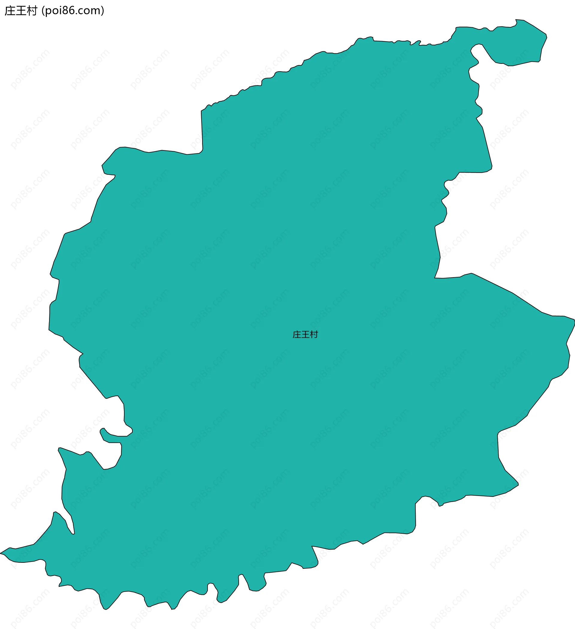 庄王村边界地图
