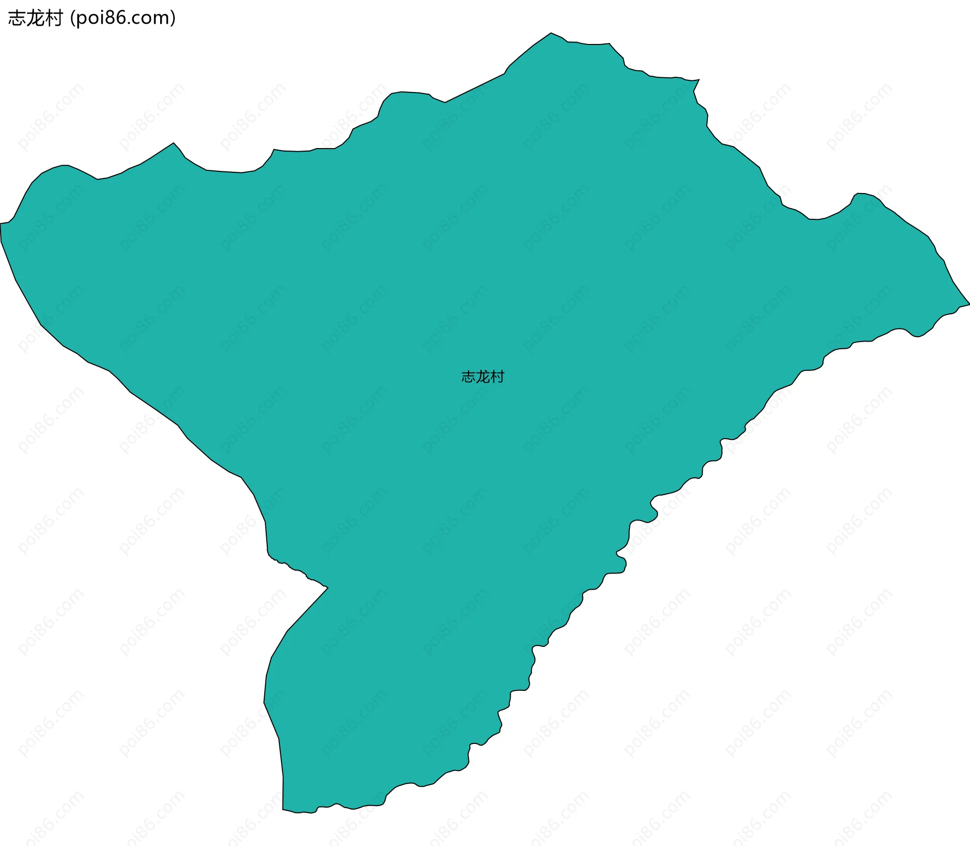 志龙村边界地图
