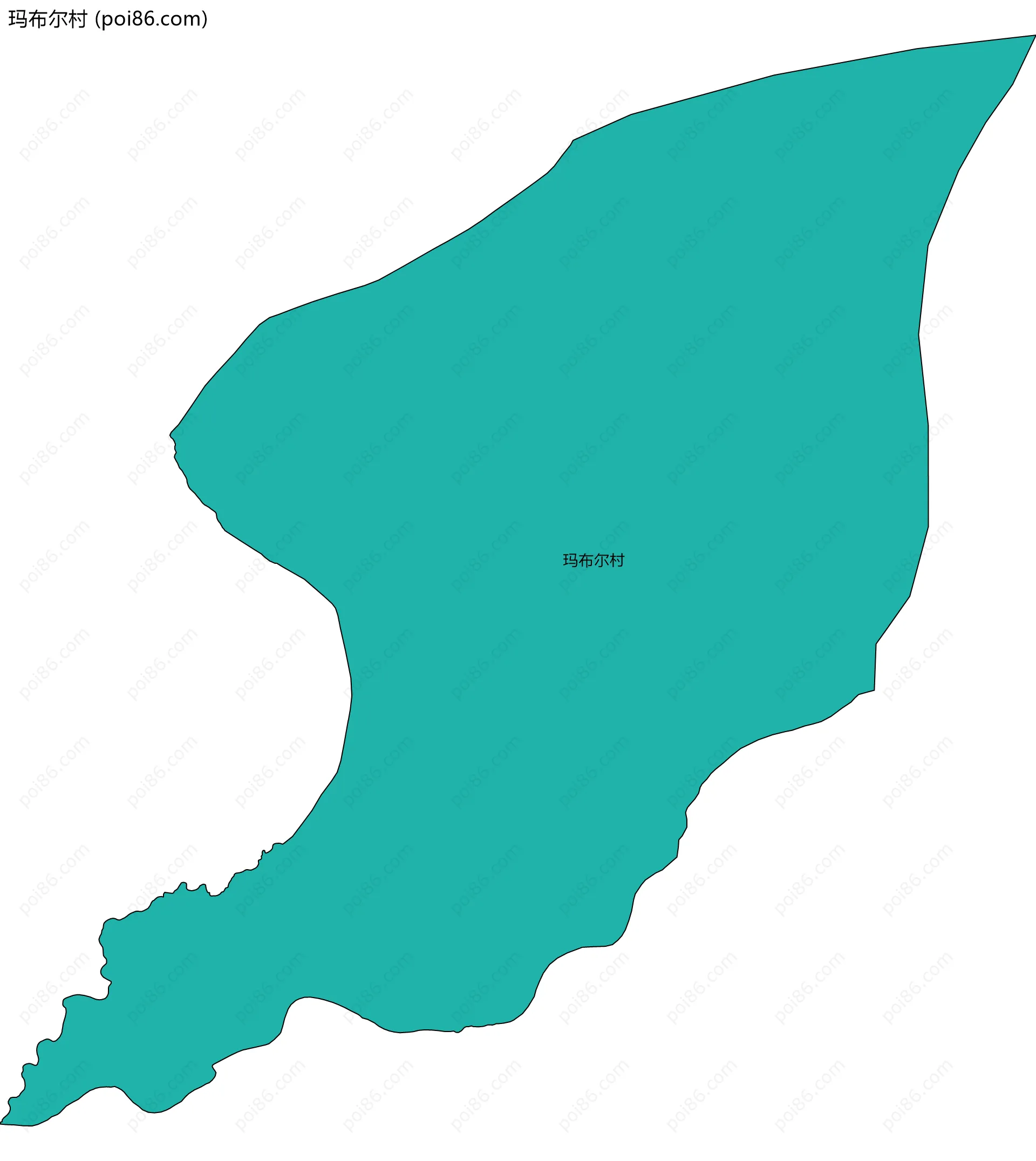 玛布尔村边界地图