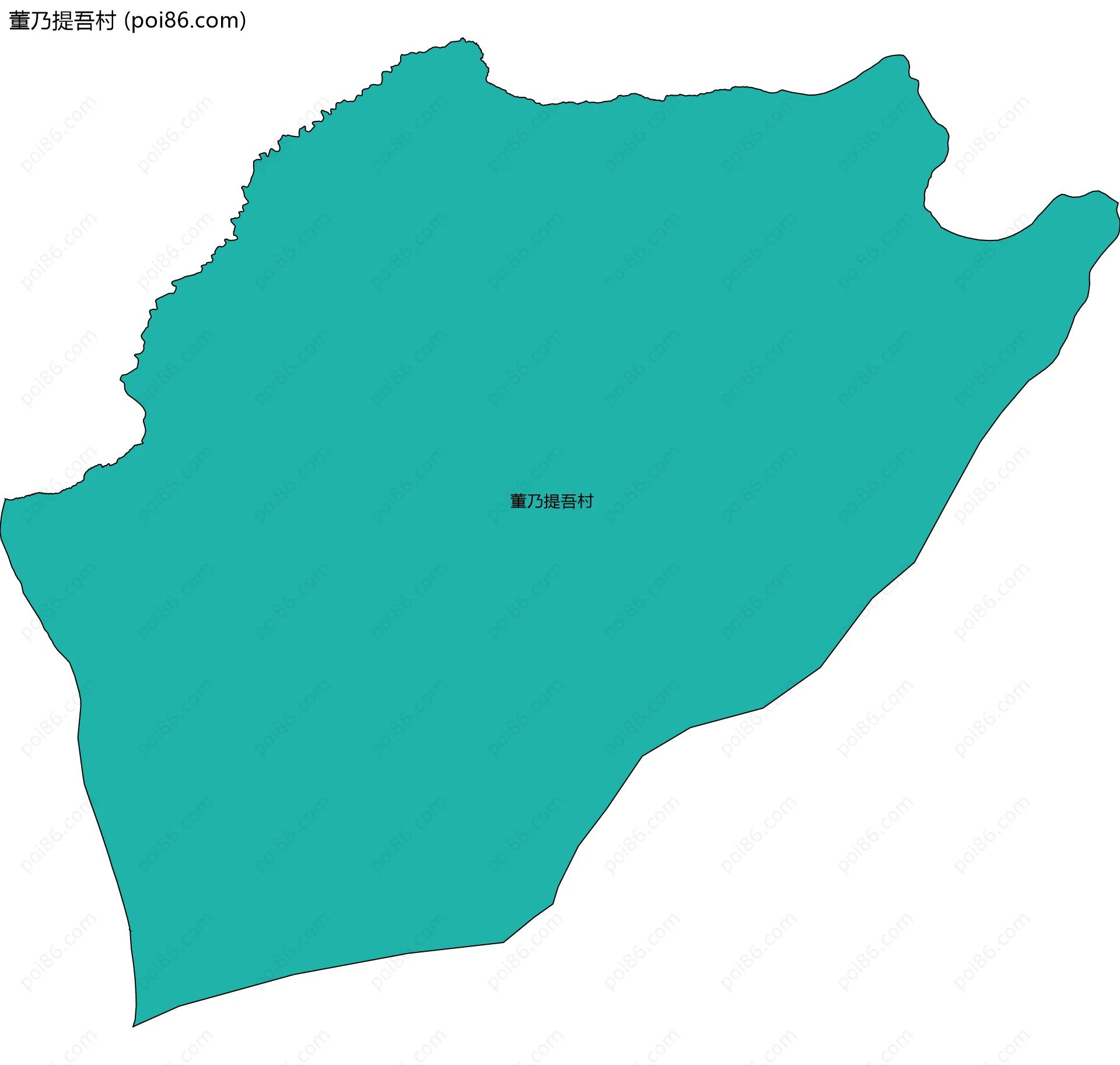 董乃提吾村边界地图