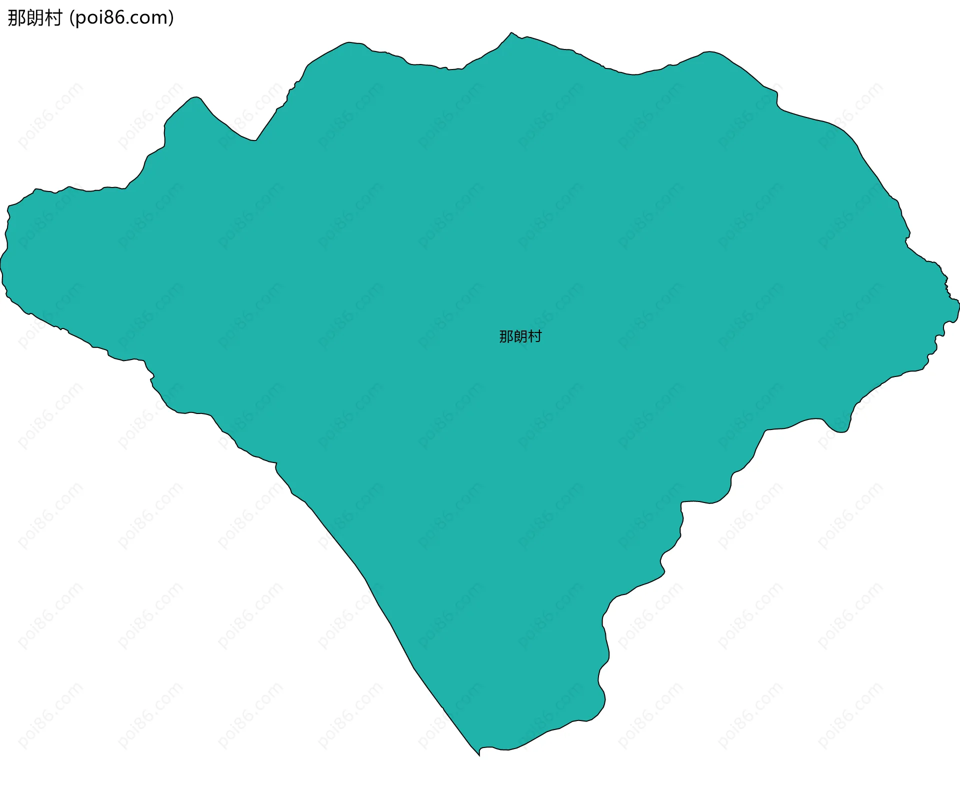 那朗村边界地图