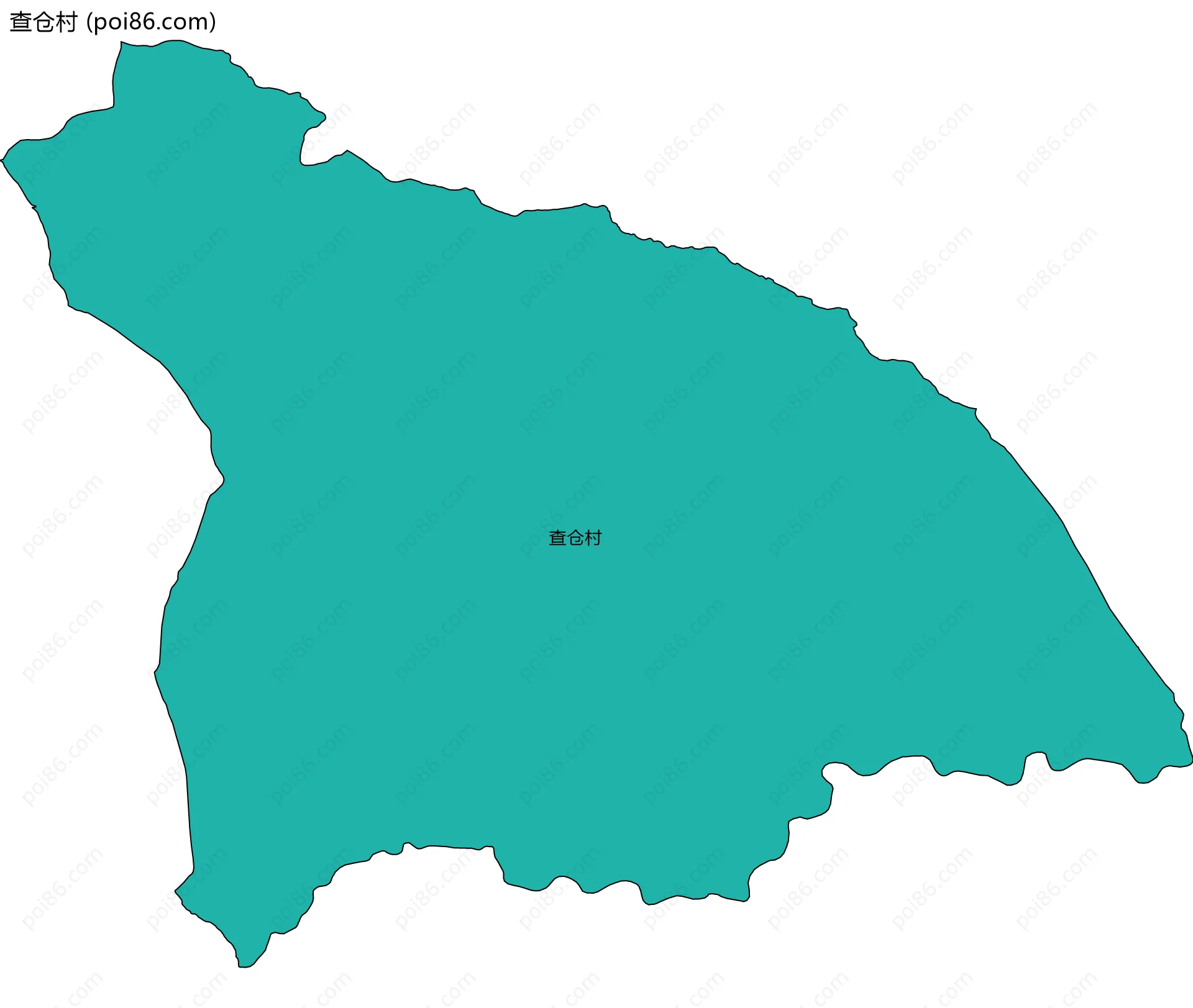 查仓村边界地图