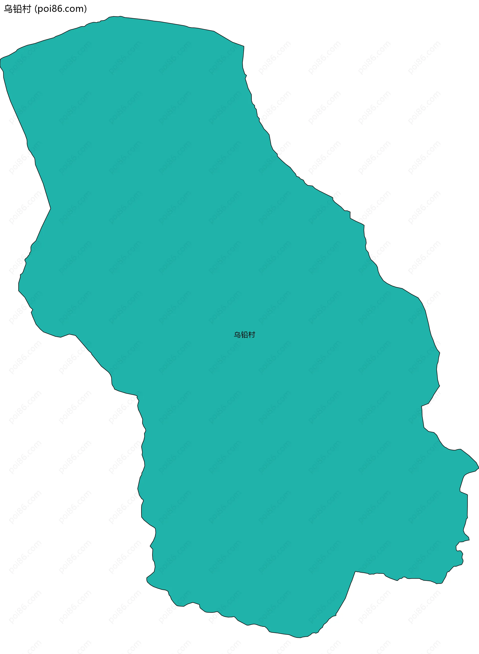乌铅村边界地图