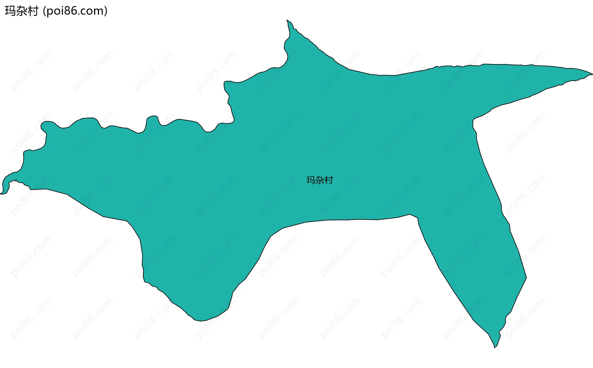 玛杂村边界地图