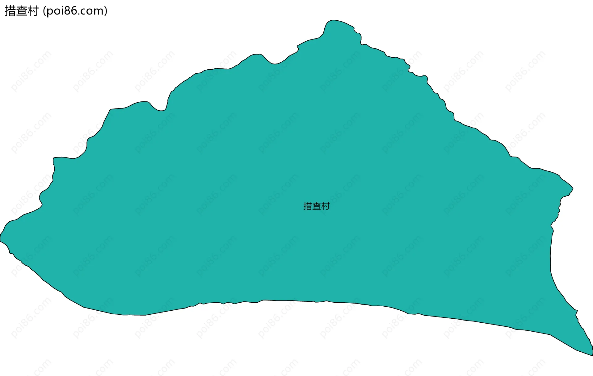 措查村边界地图