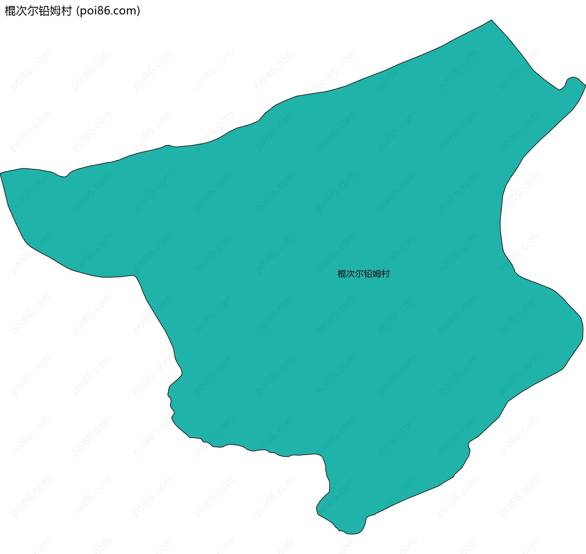 棍次尔铅姆村边界地图