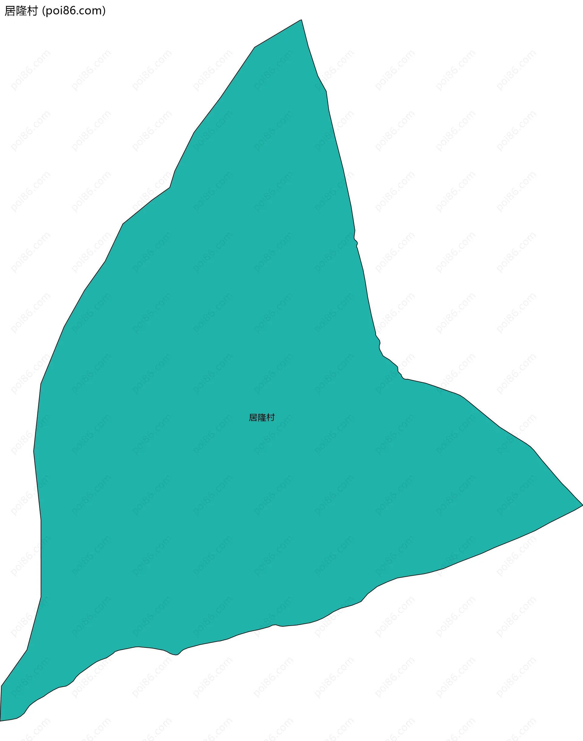 居隆村边界地图