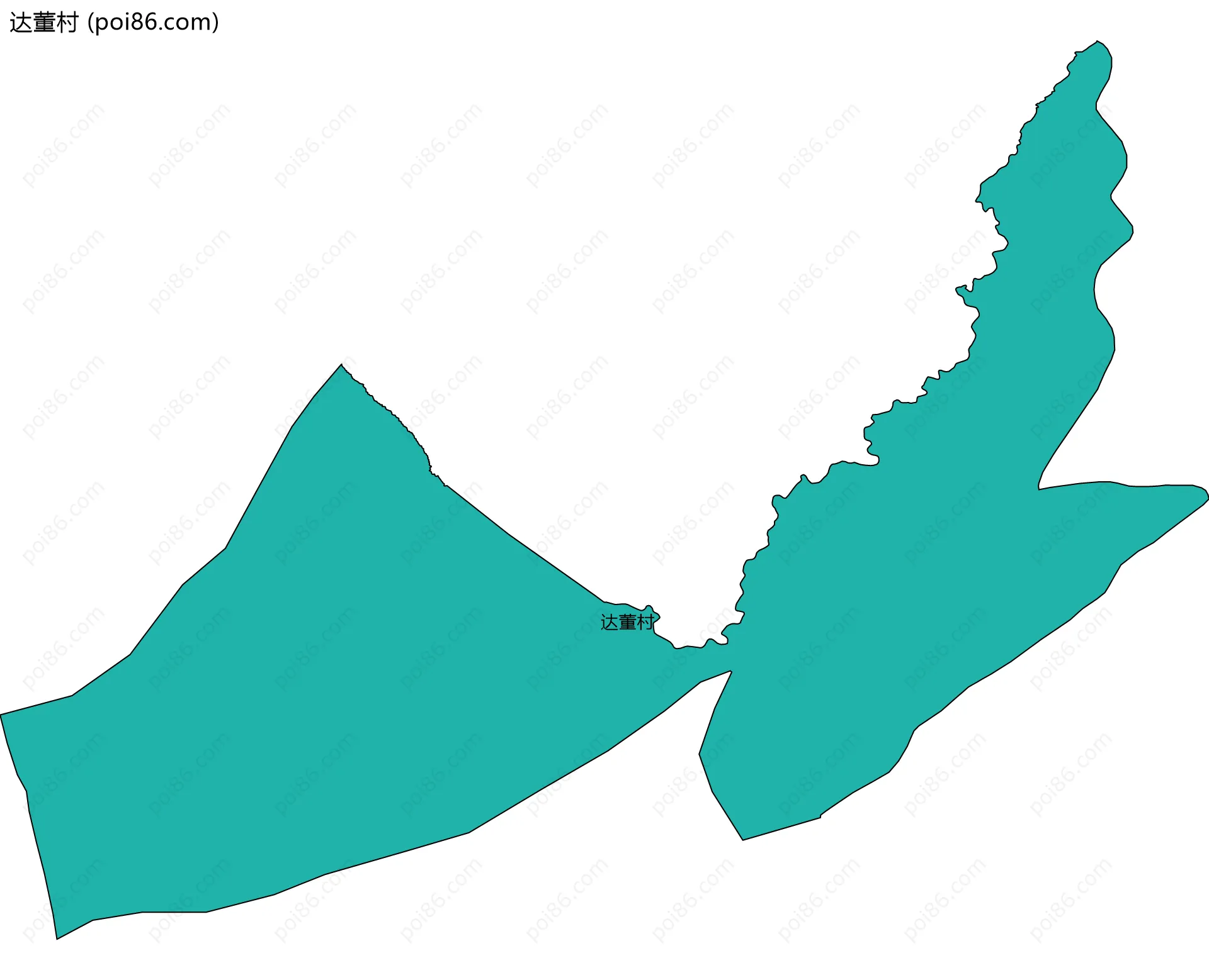 达董村边界地图