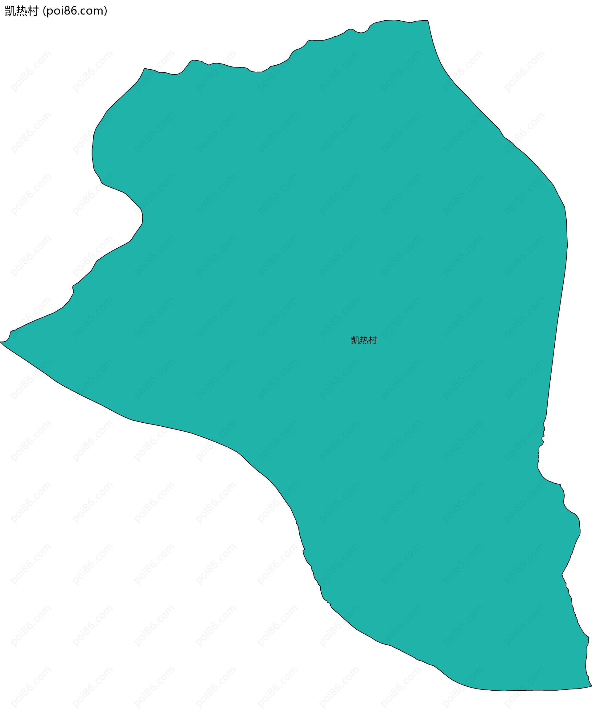 凯热村边界地图