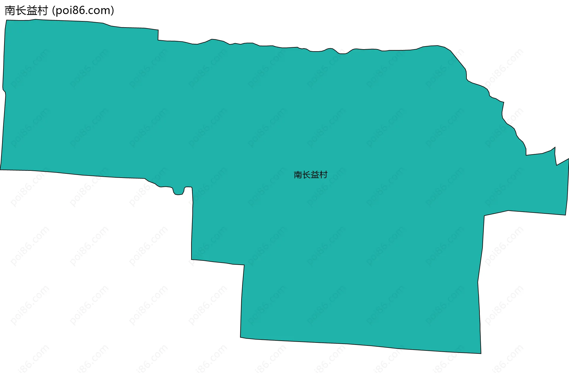 南长益村边界地图