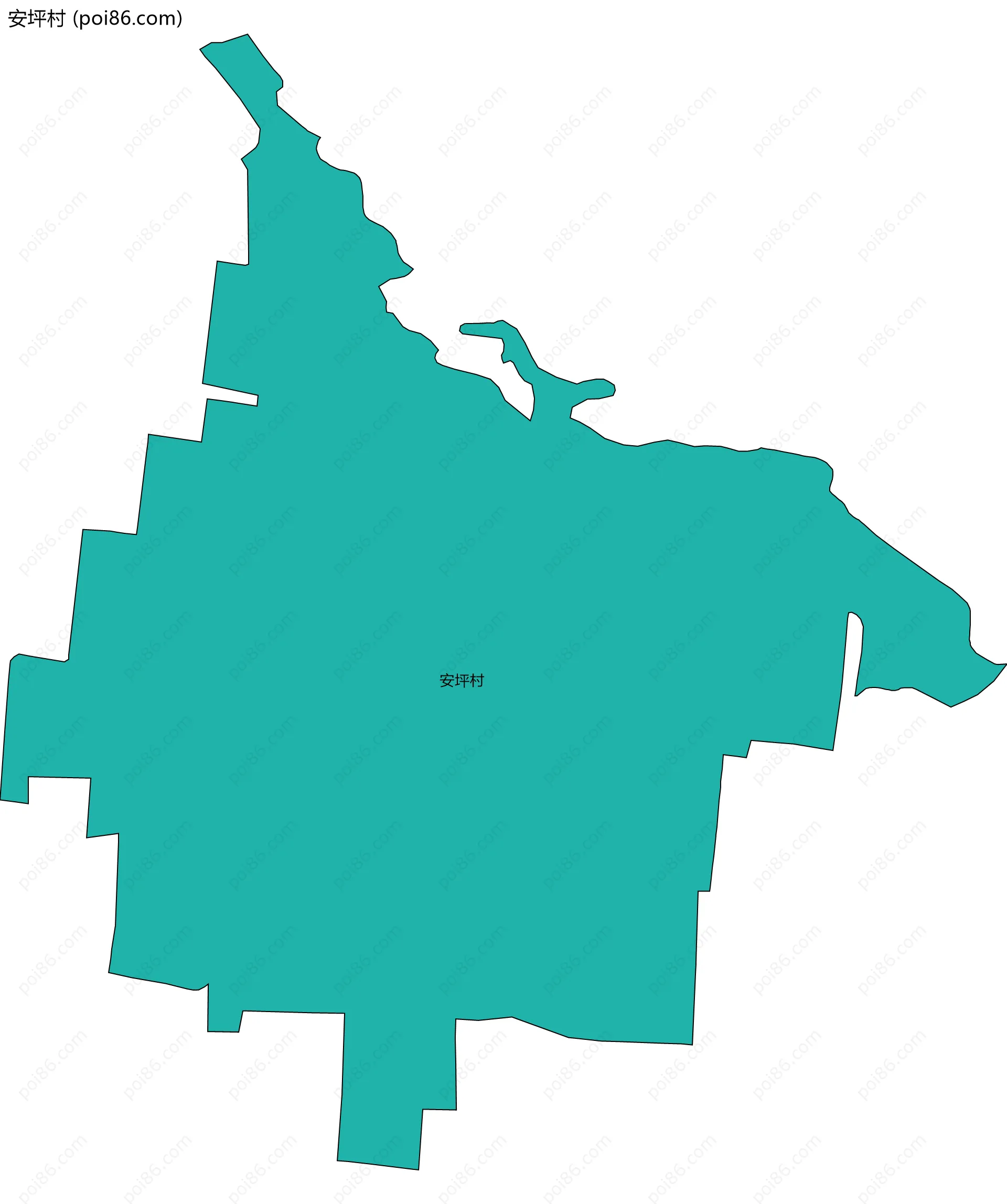 安坪村边界地图