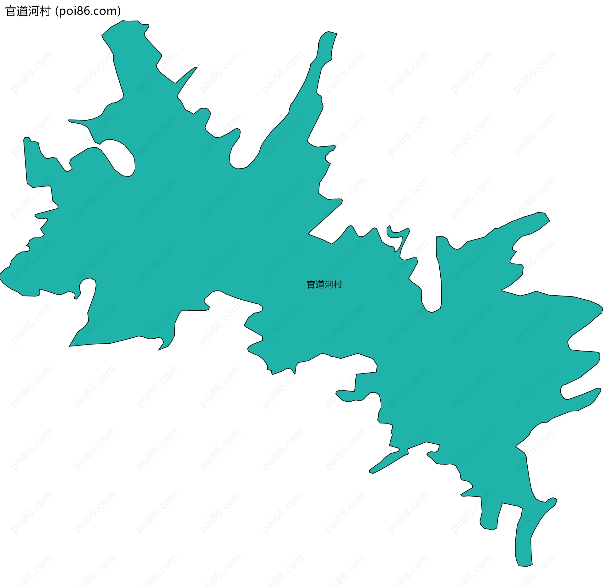 官道河村边界地图