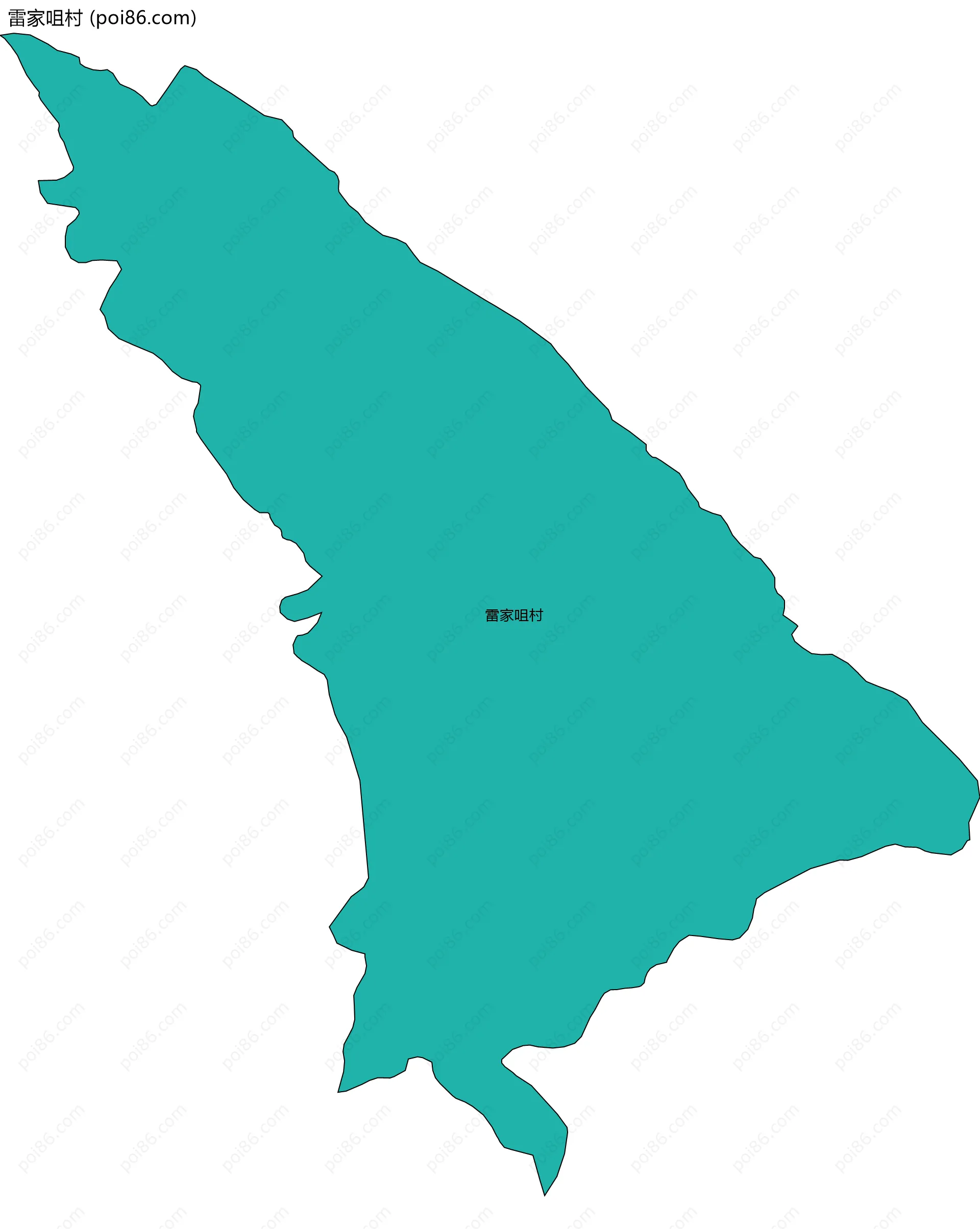 雷家咀村边界地图