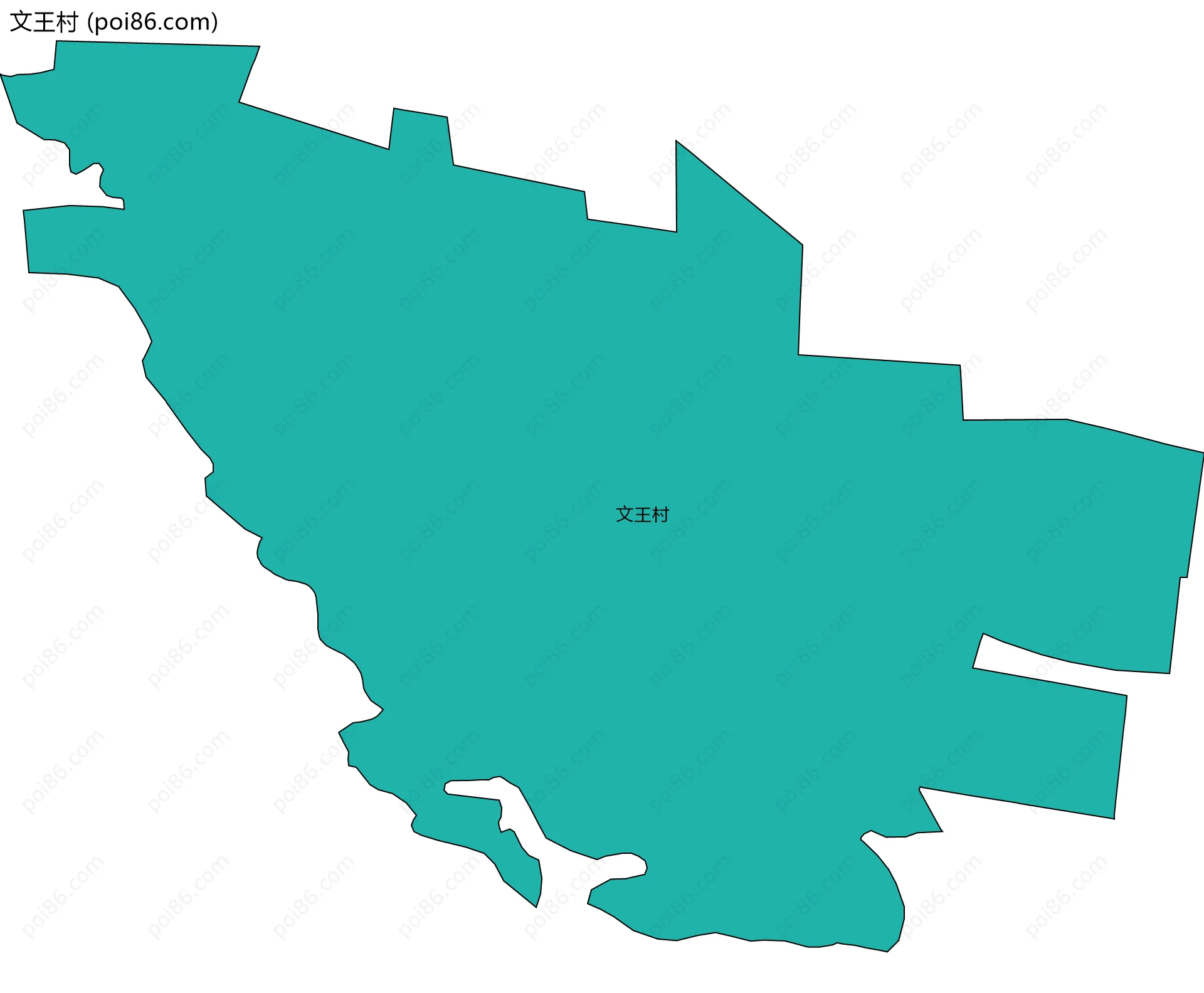文王村边界地图