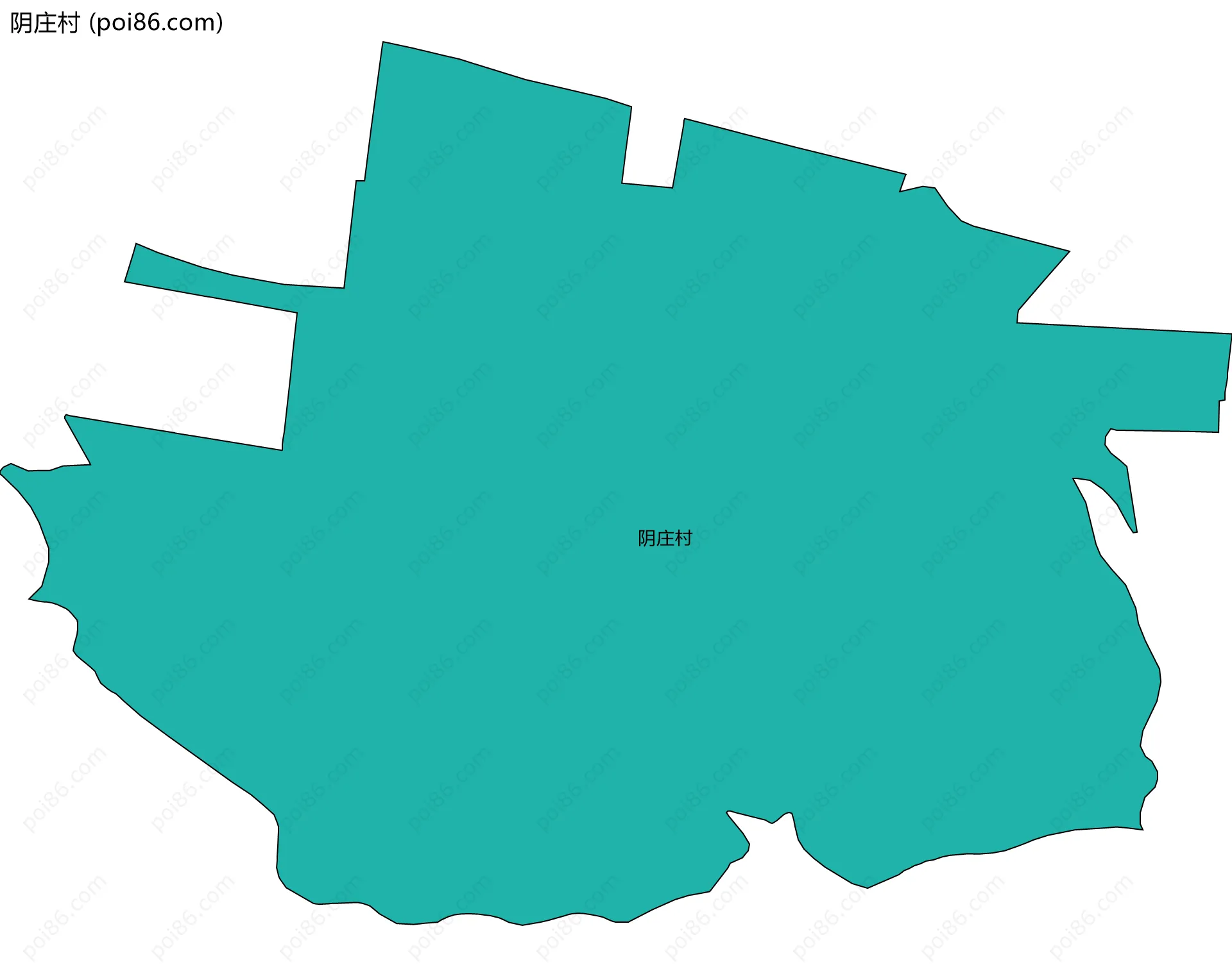 阴庄村边界地图