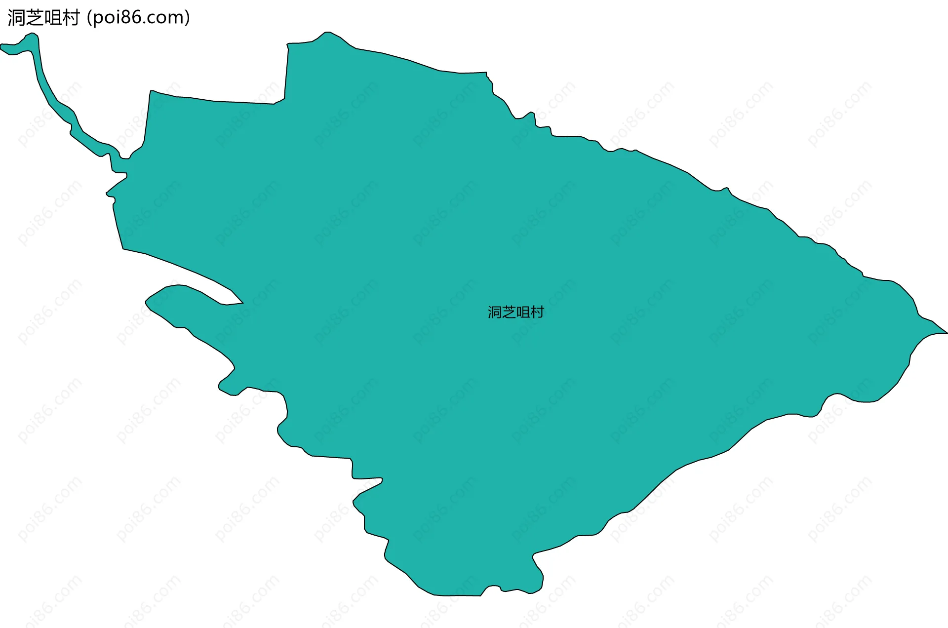 洞芝咀村边界地图