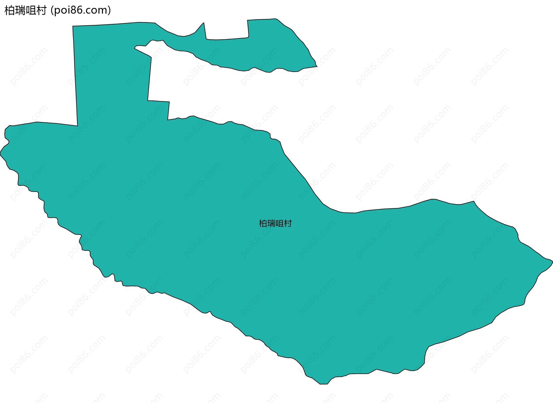 柏瑞咀村边界地图
