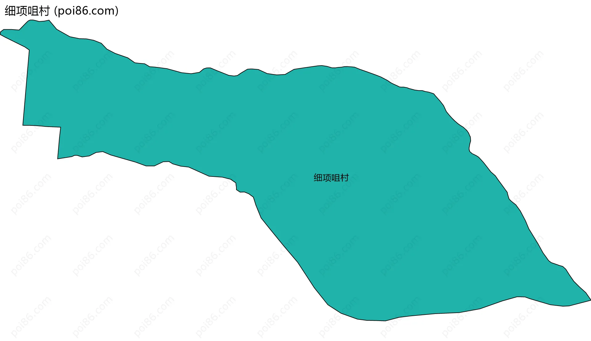 细项咀村边界地图