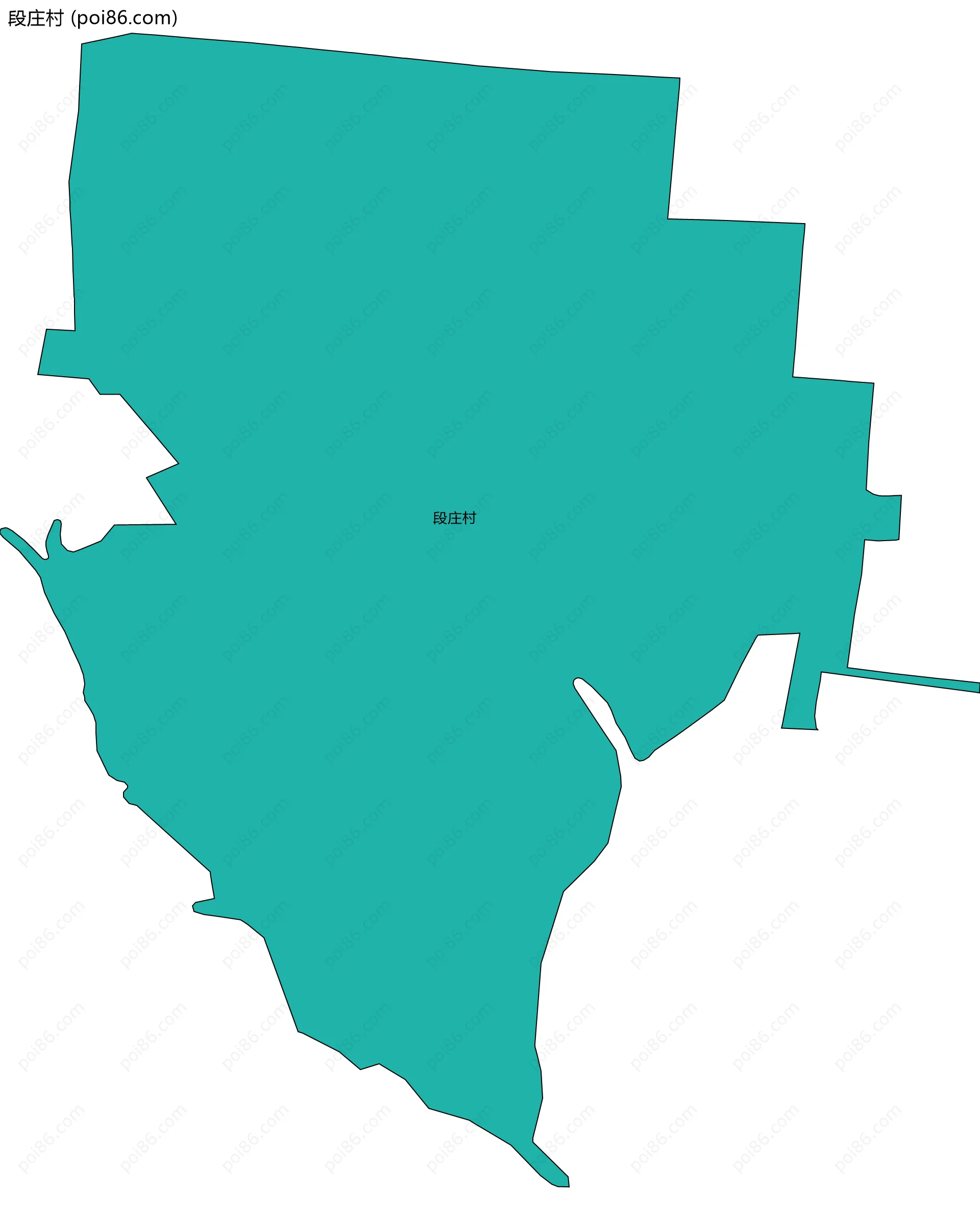 段庄村边界地图