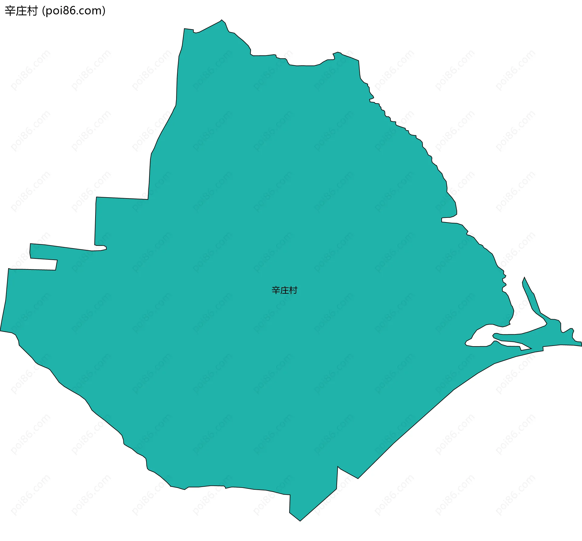 辛庄村边界地图