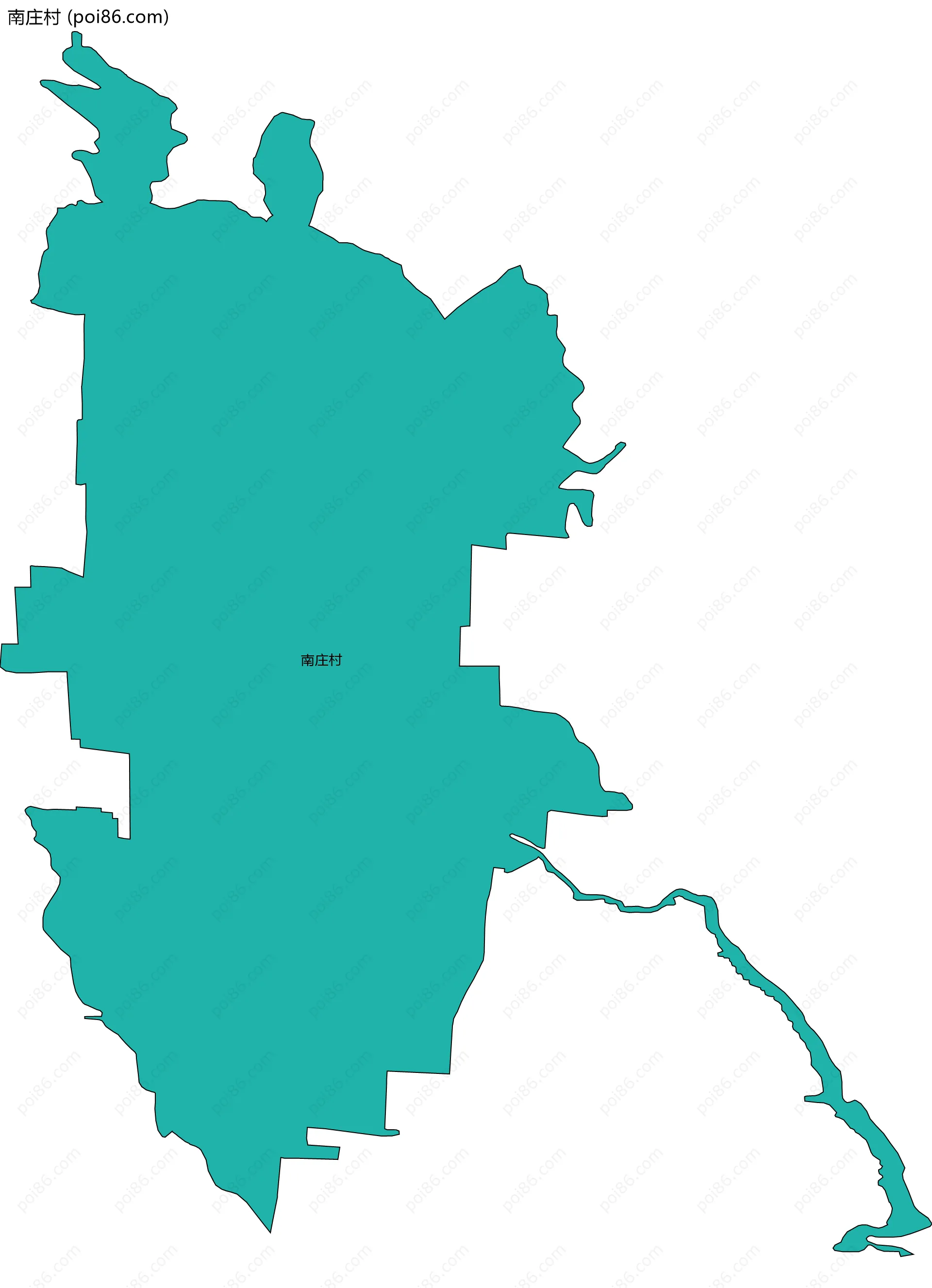 南庄村边界地图