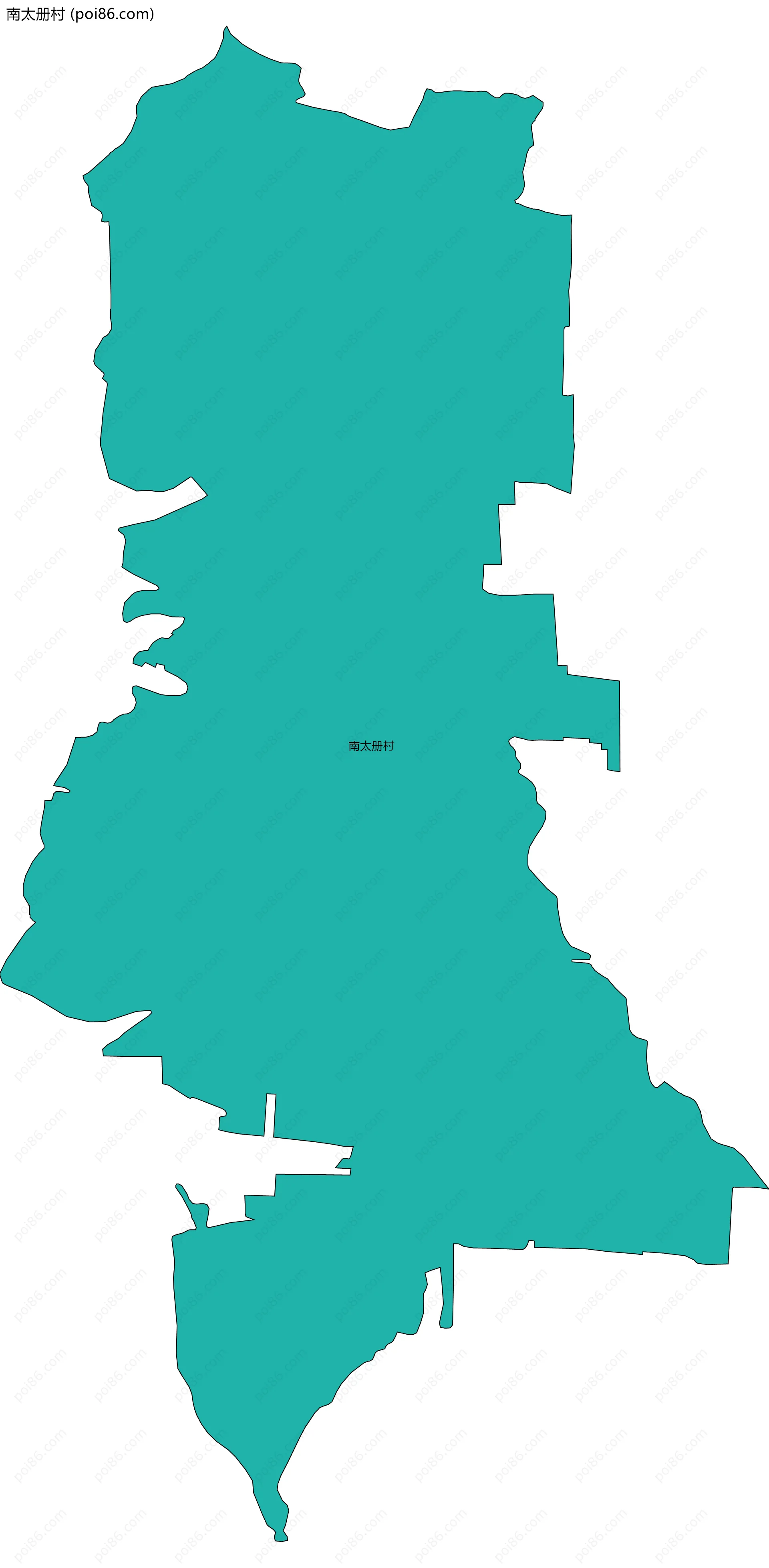 南太册村边界地图