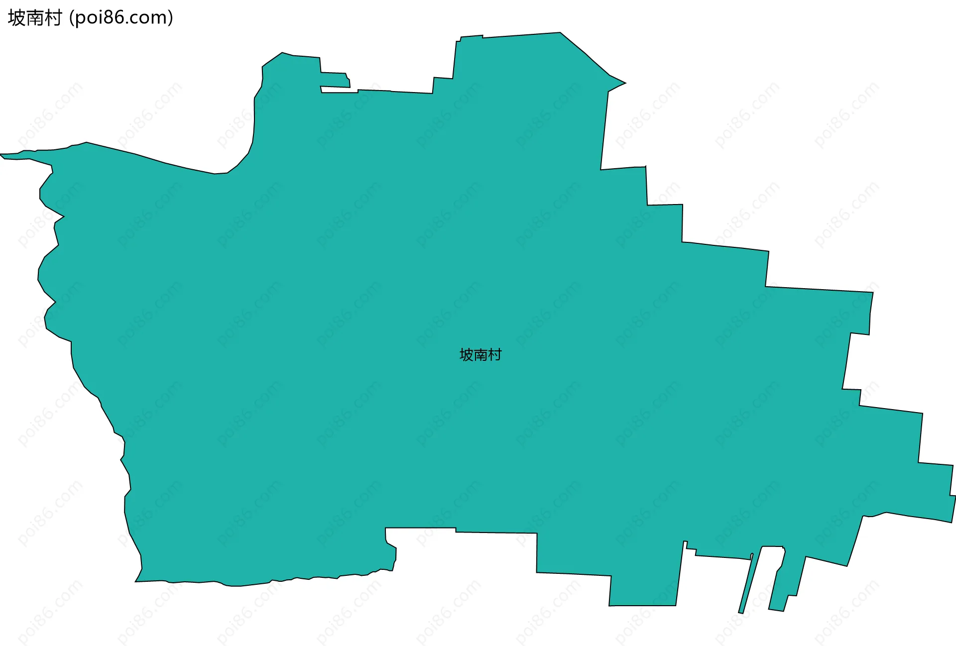 坡南村边界地图