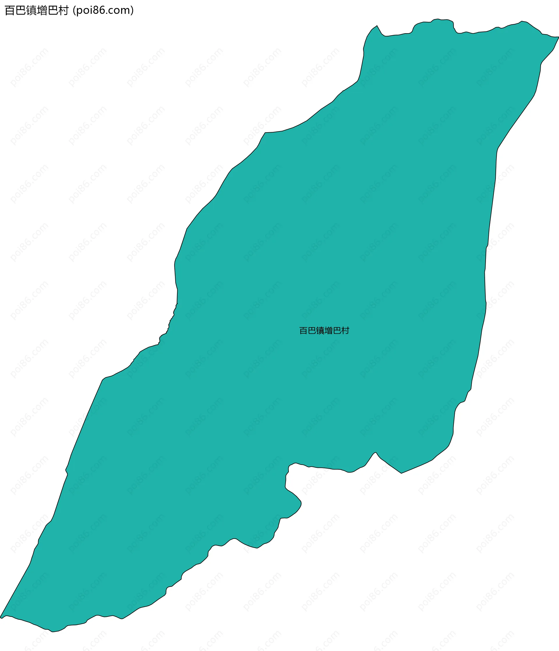 百巴镇增巴村边界地图