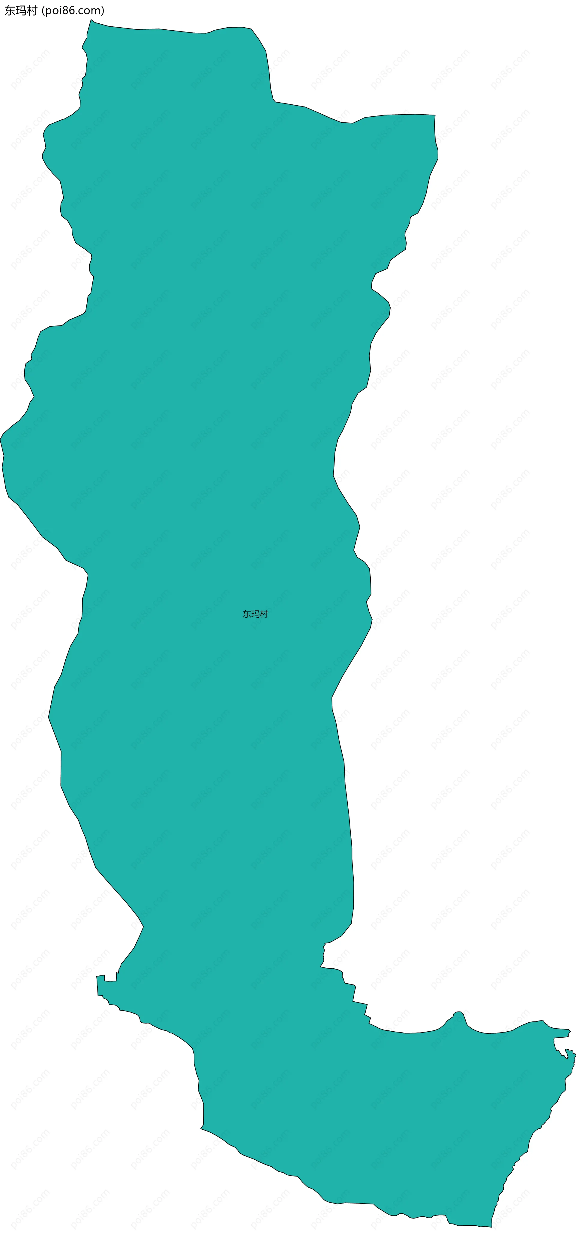 东玛村边界地图