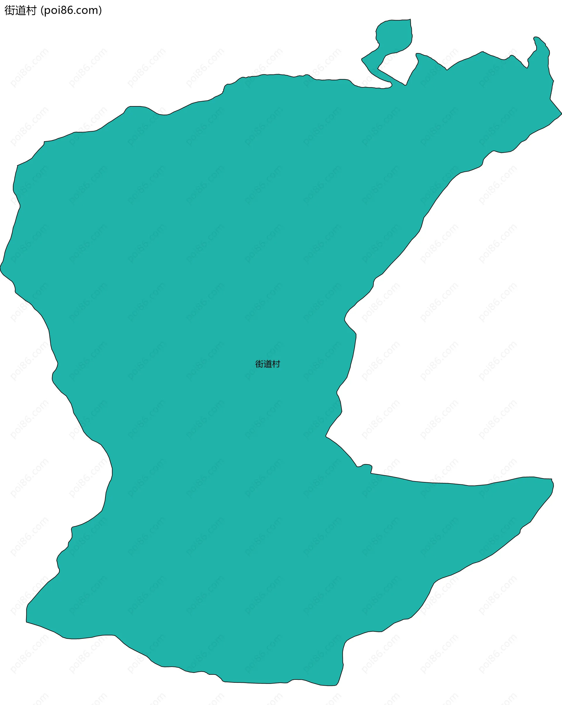 街道村边界地图