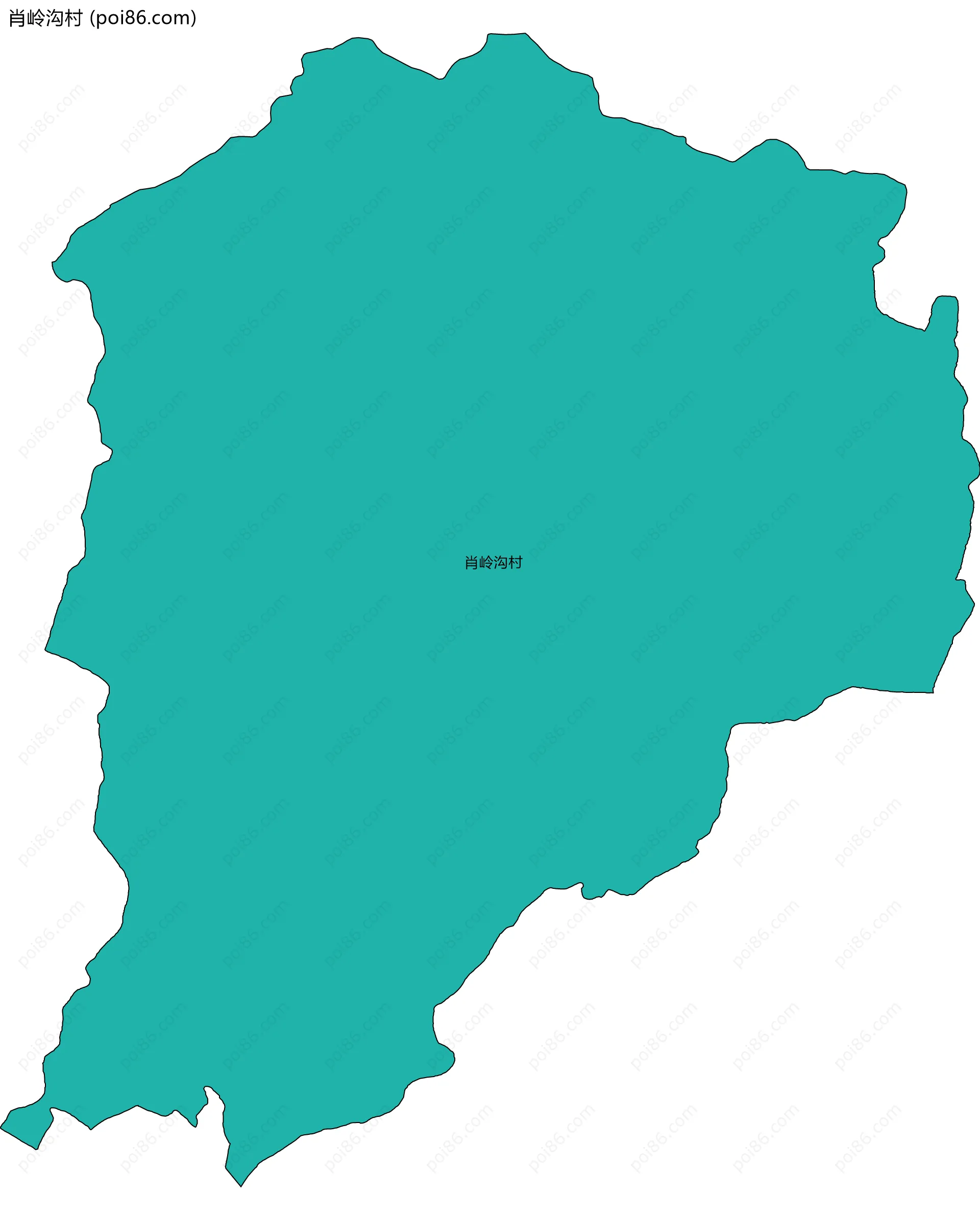 肖岭沟村边界地图