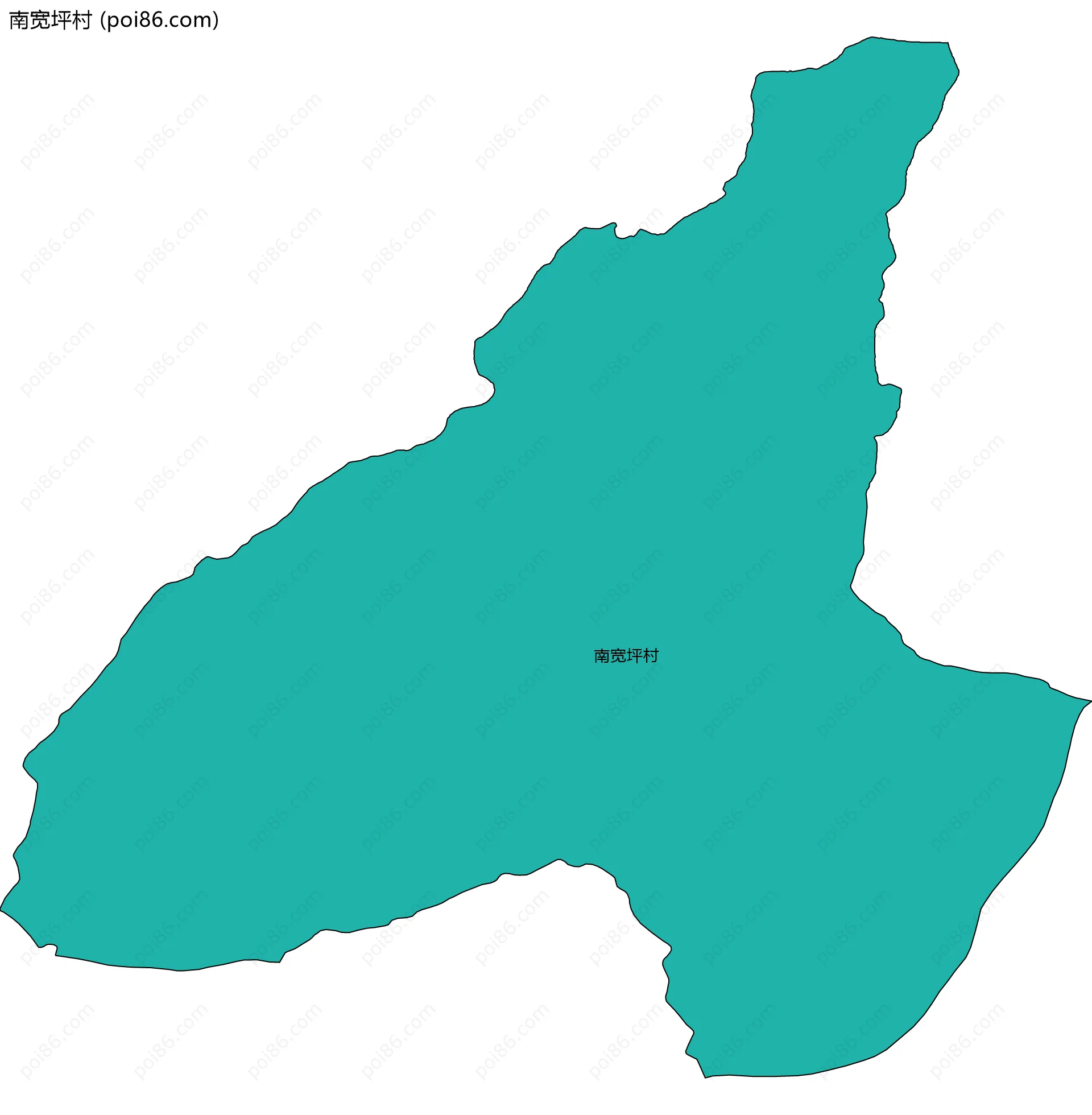 南宽坪村边界地图