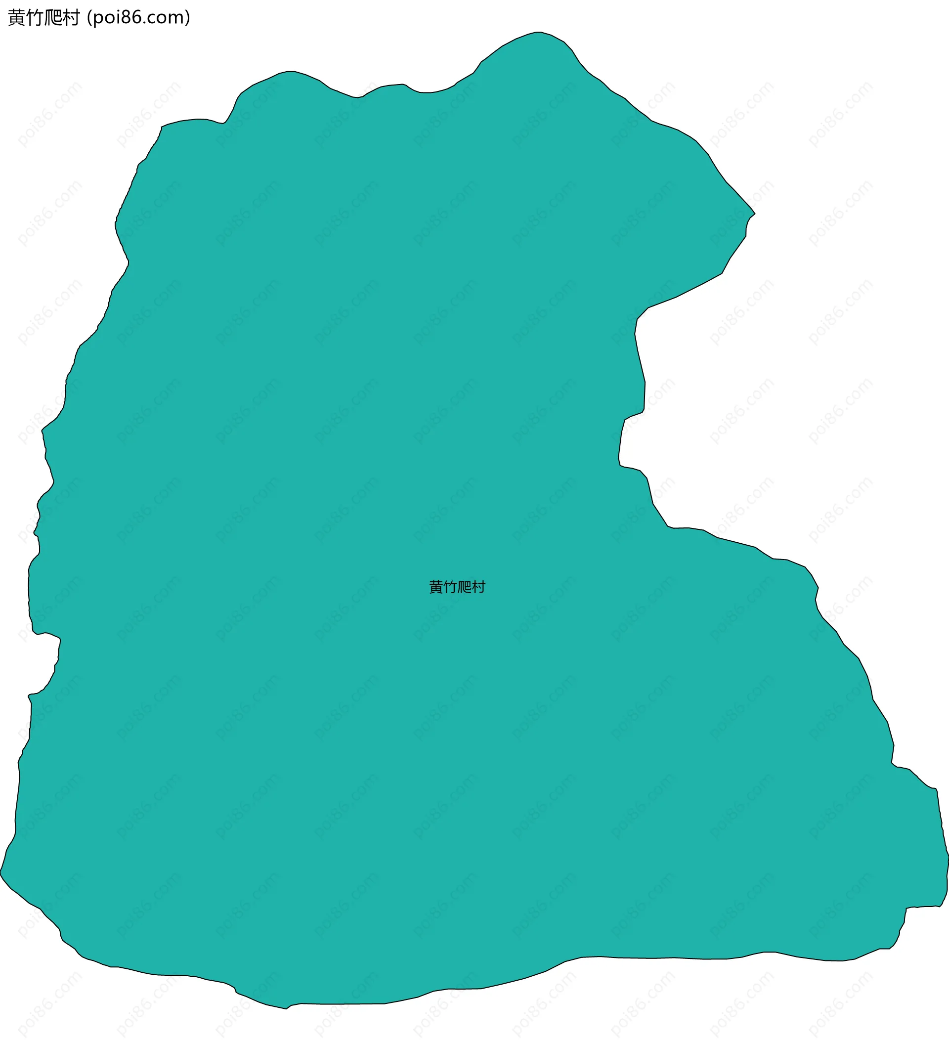 黄竹爬村边界地图