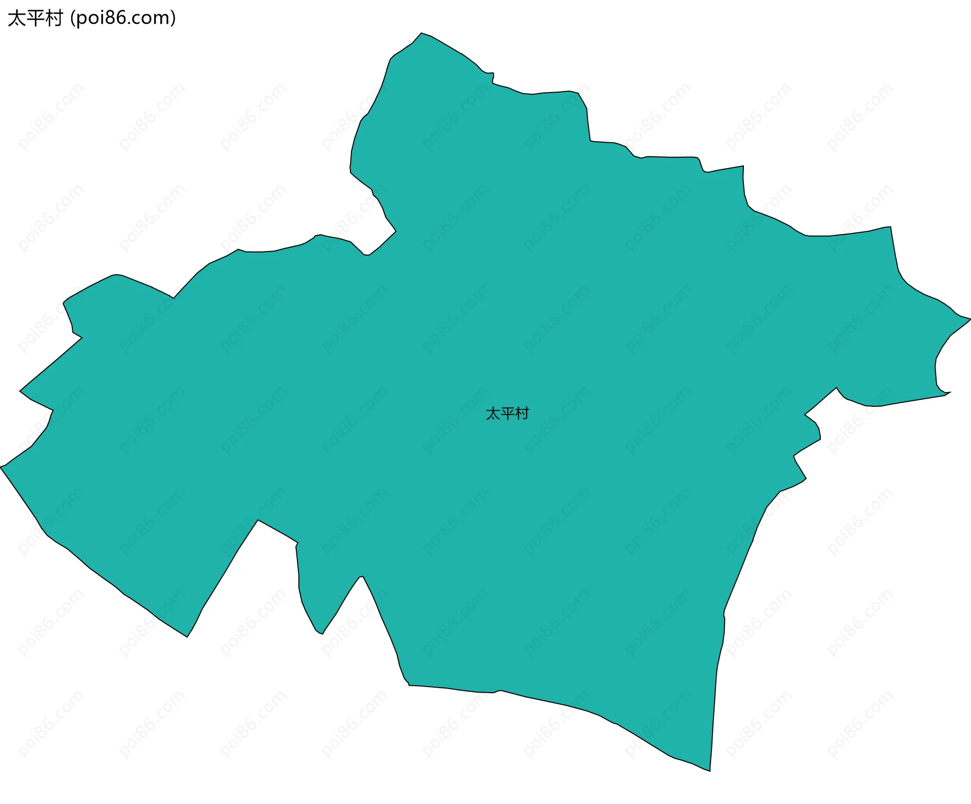 太平村边界地图