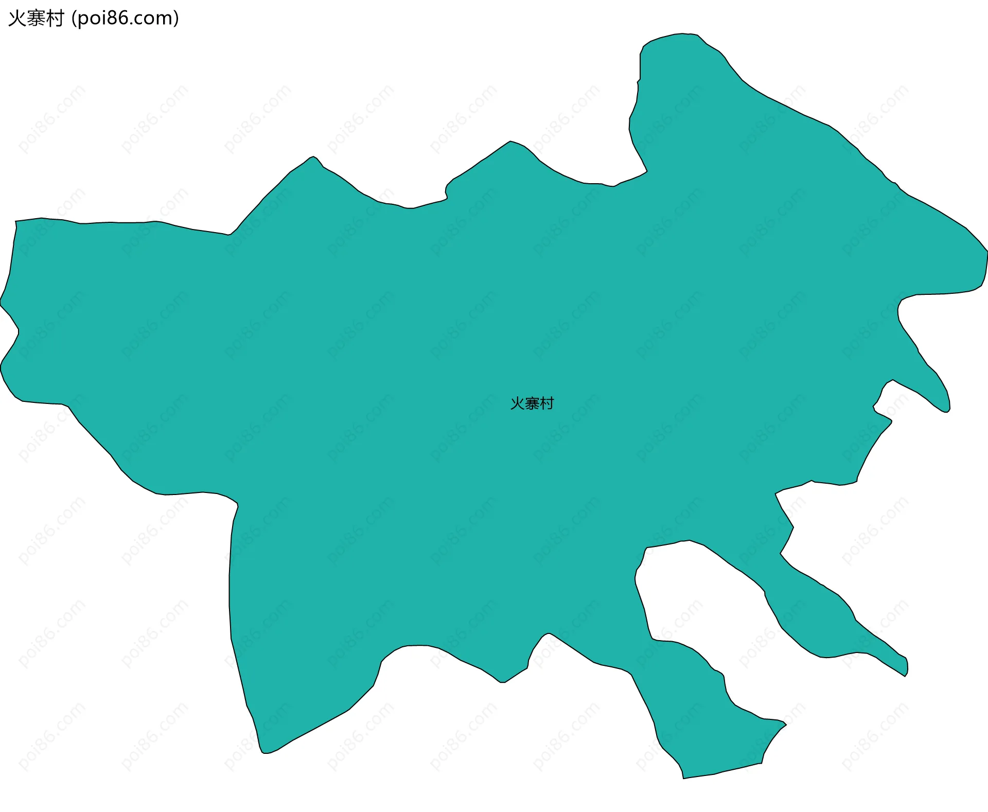 火寨村边界地图