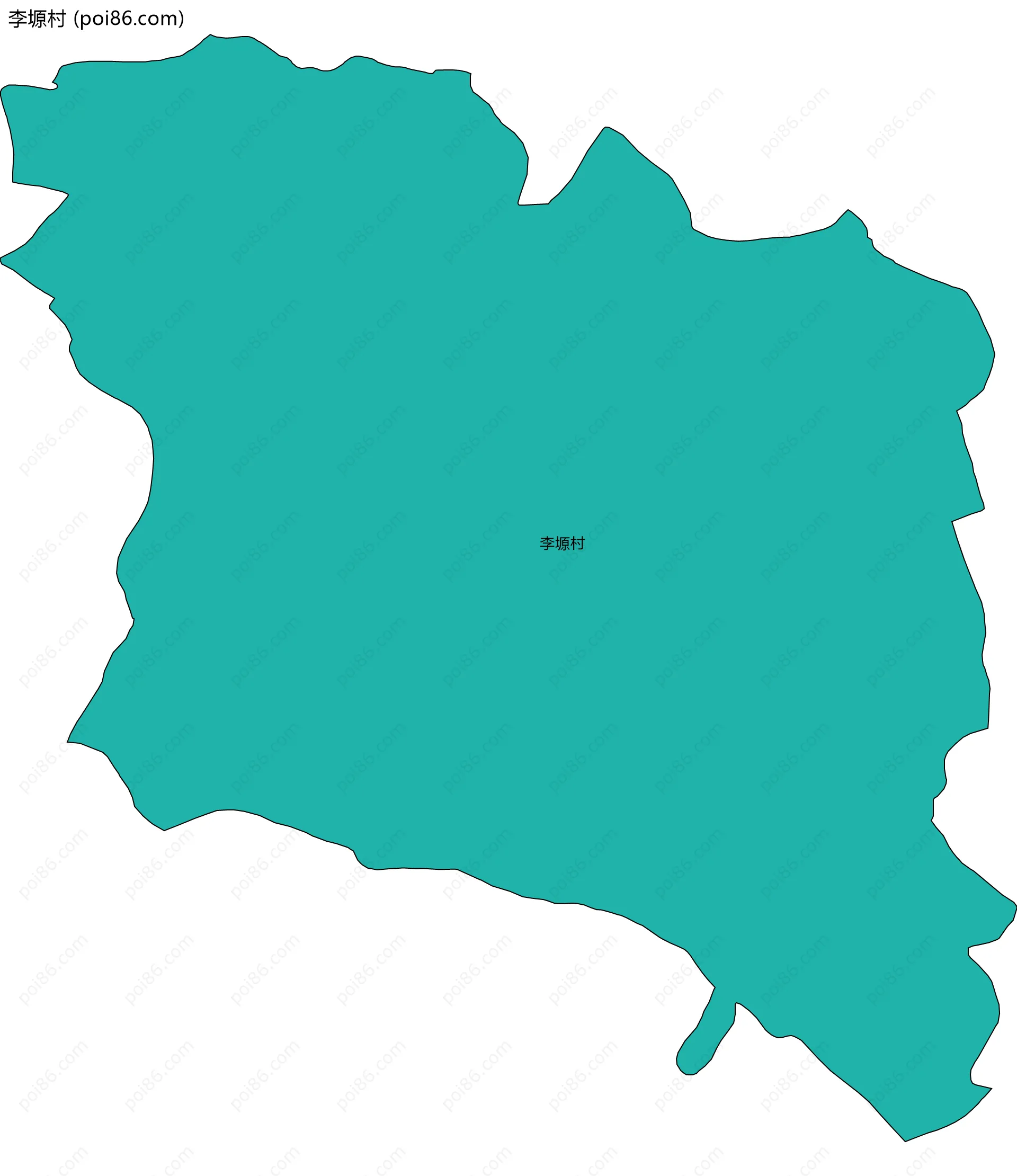 李塬村边界地图