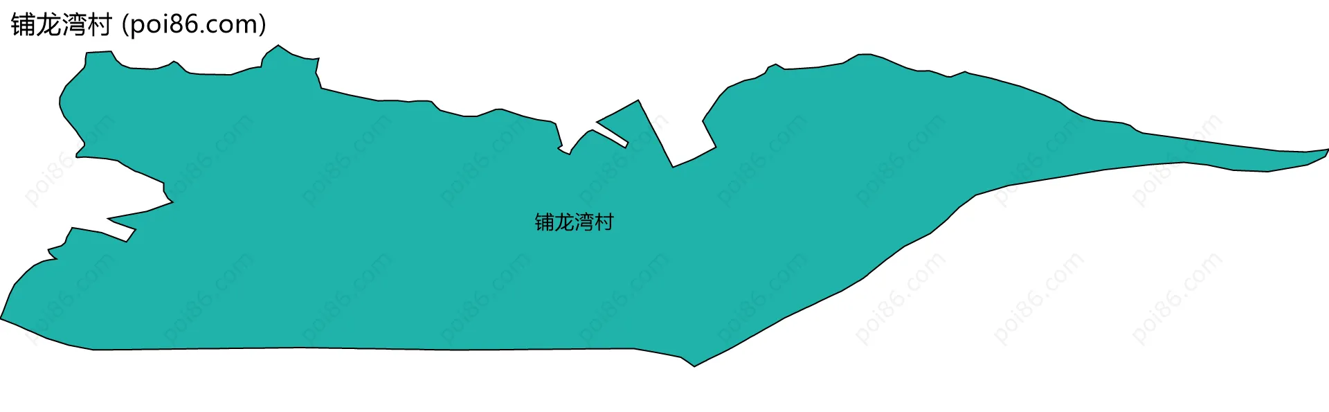 铺龙湾村边界地图