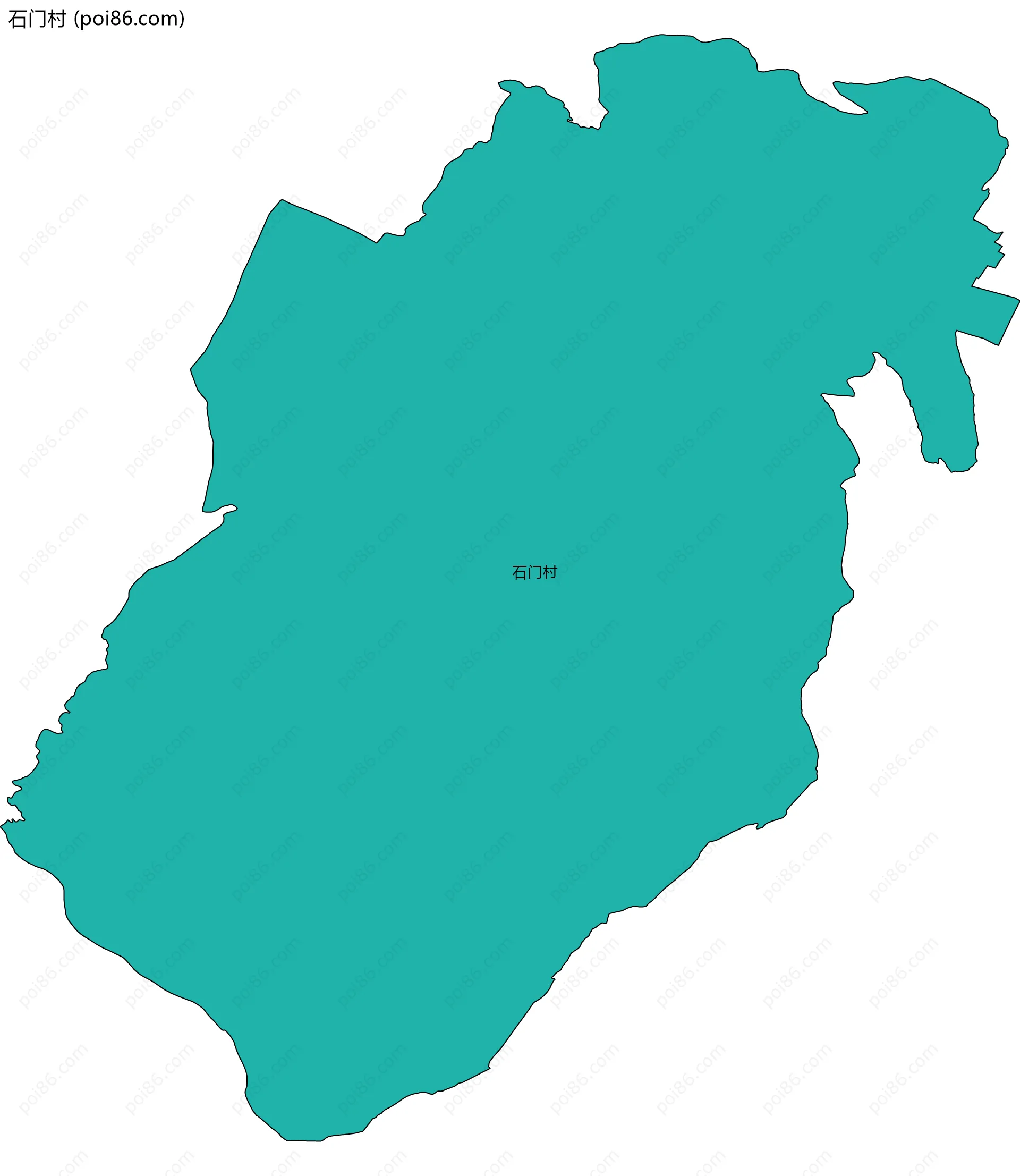 石门村边界地图