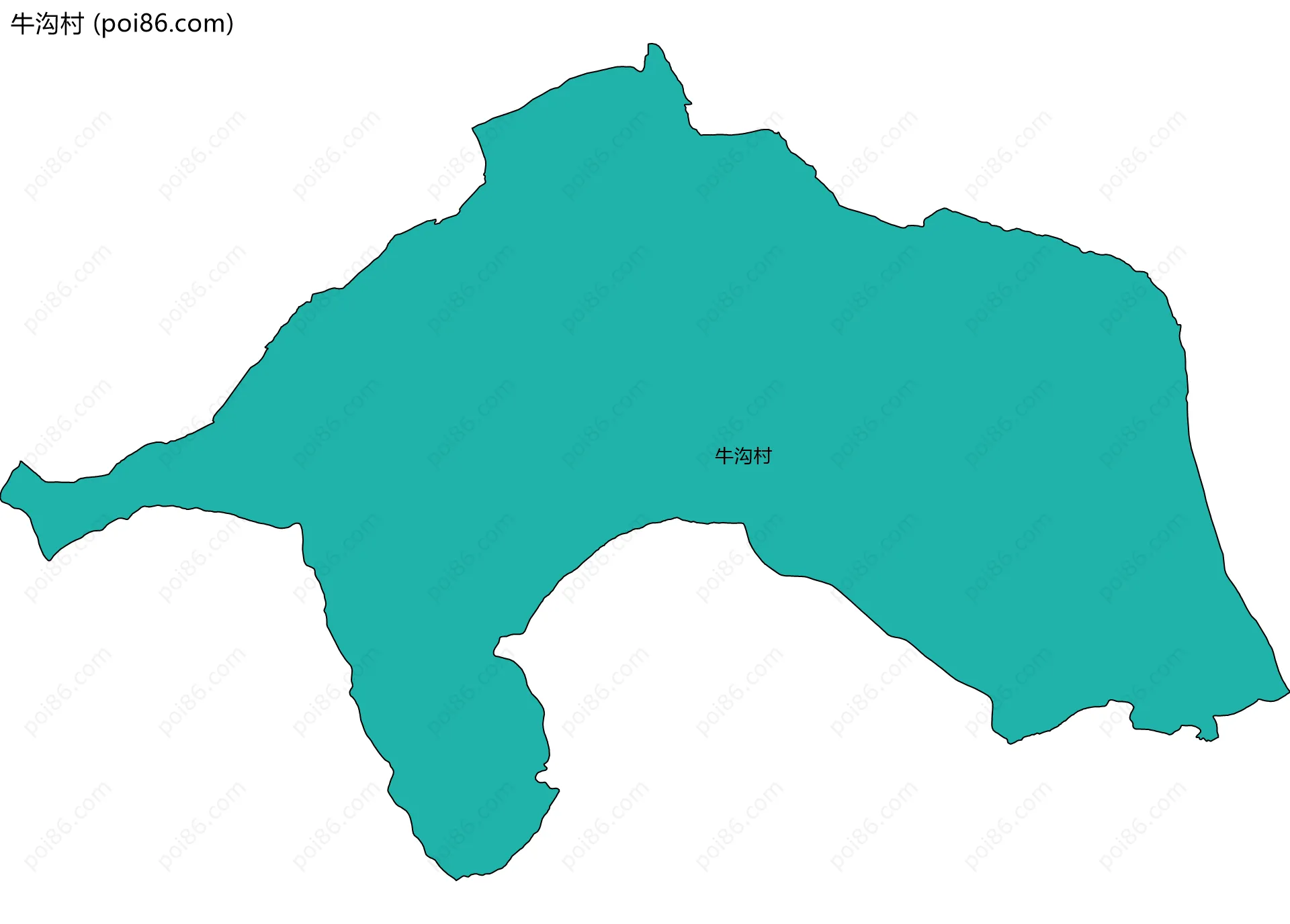 牛沟村边界地图