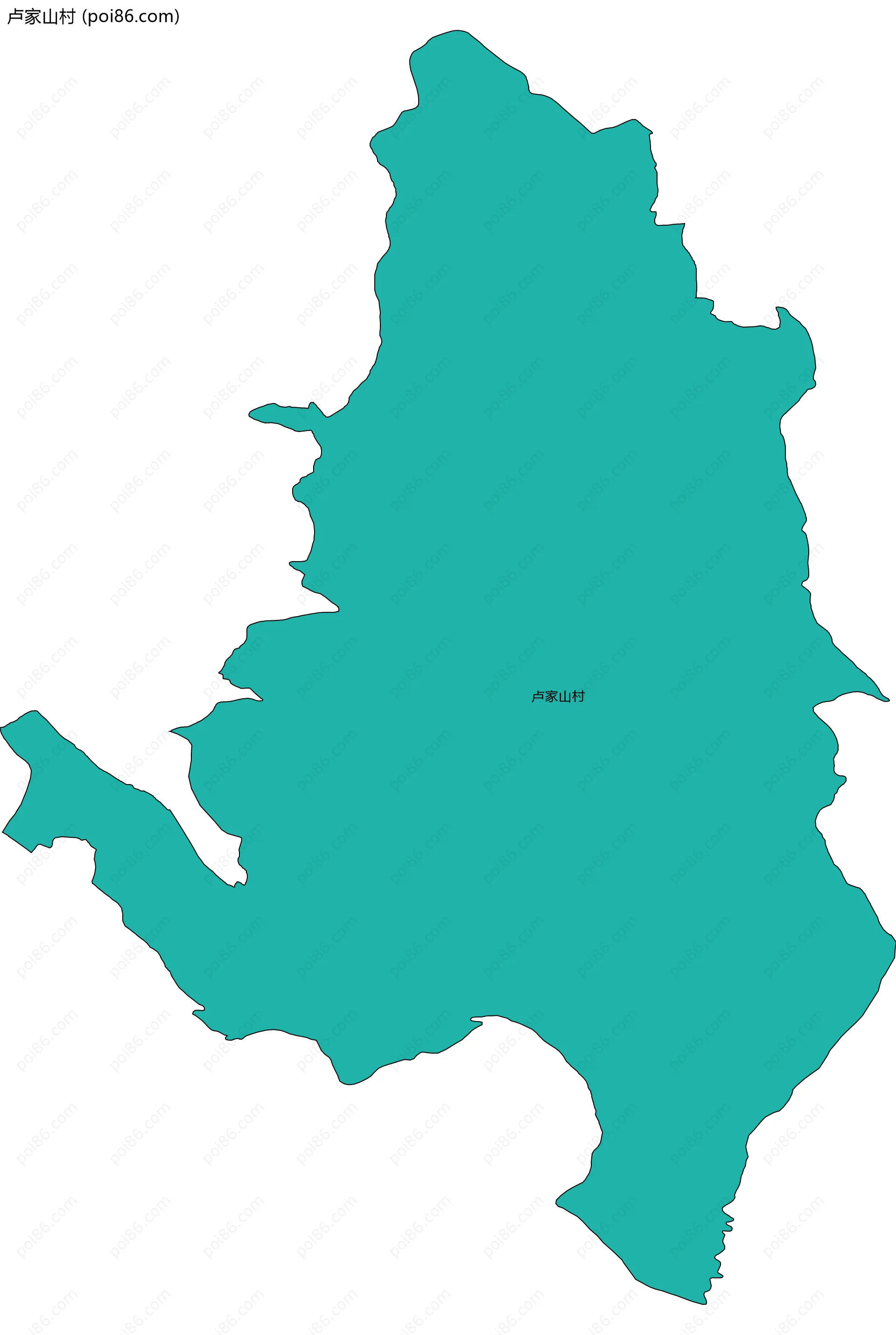 卢家山村边界地图