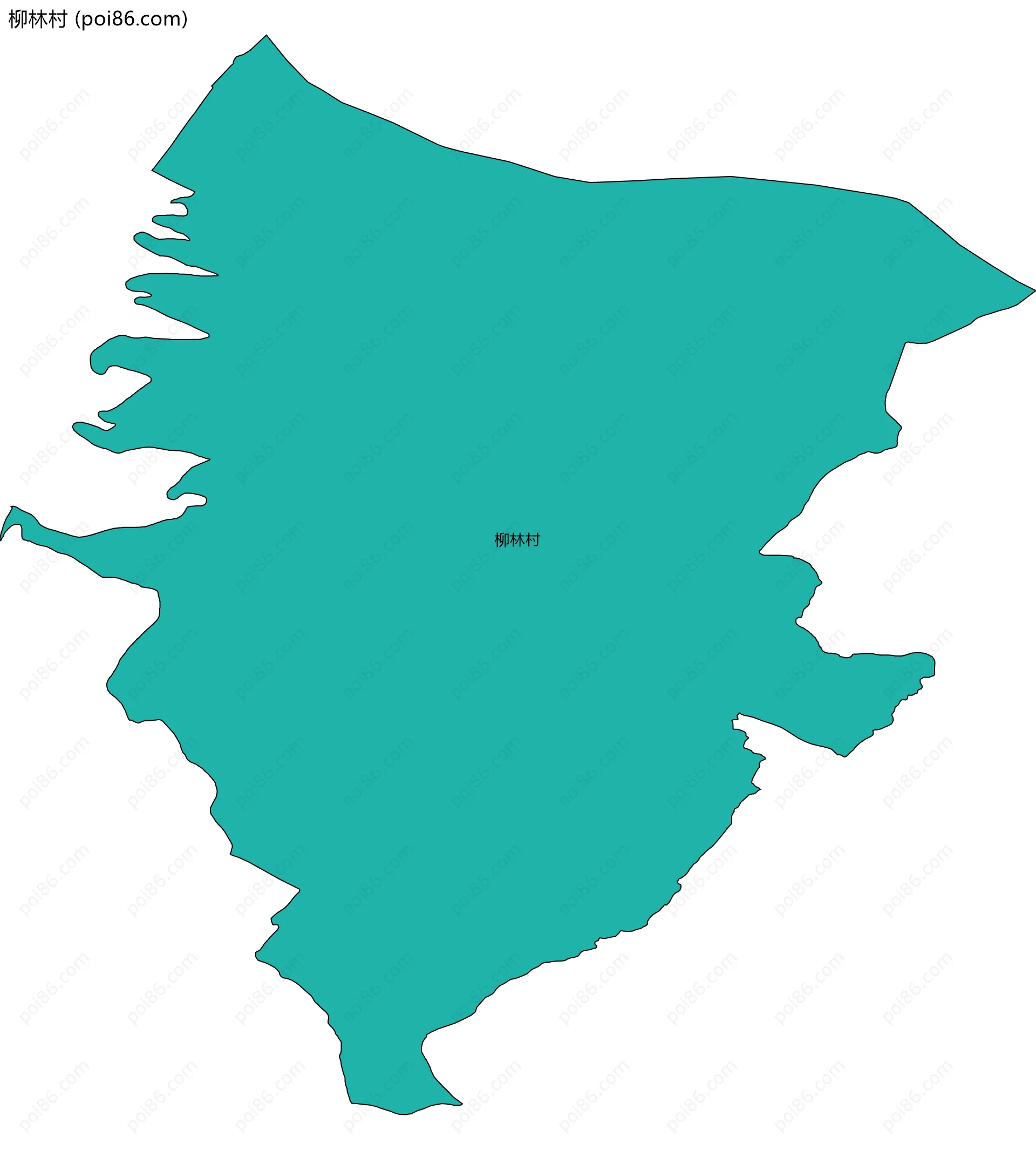 柳林村边界地图