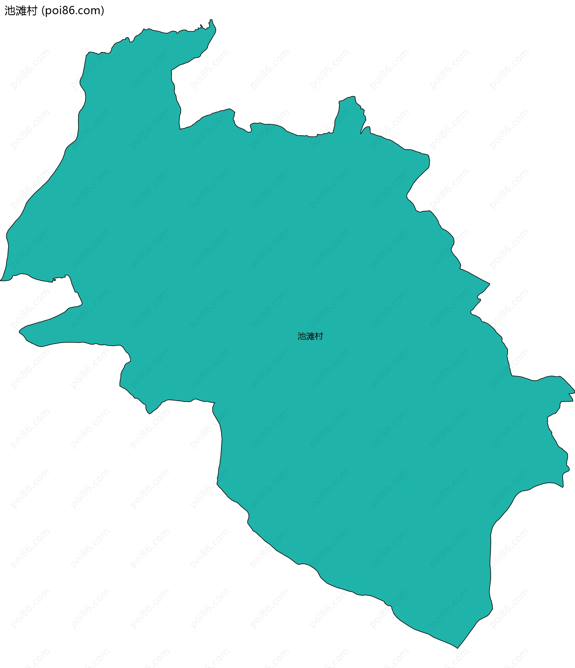 池滩村边界地图