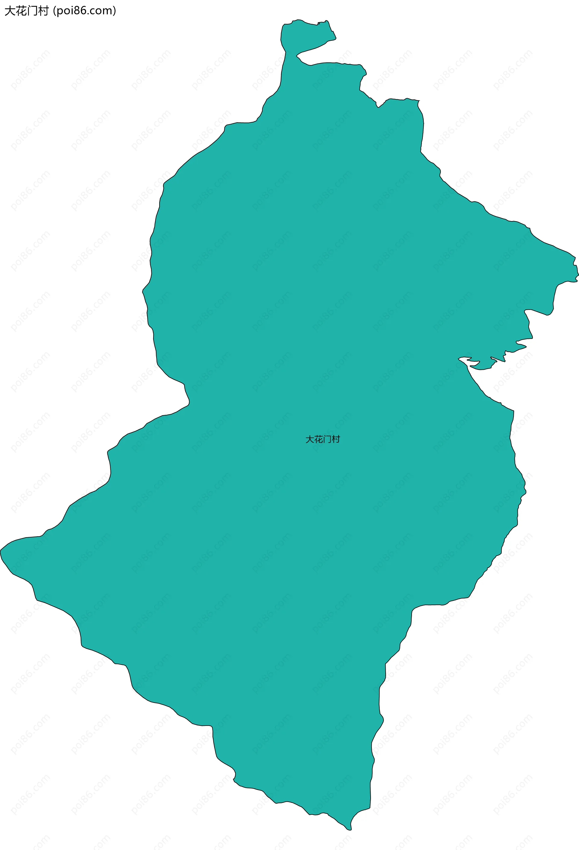 大花门村边界地图