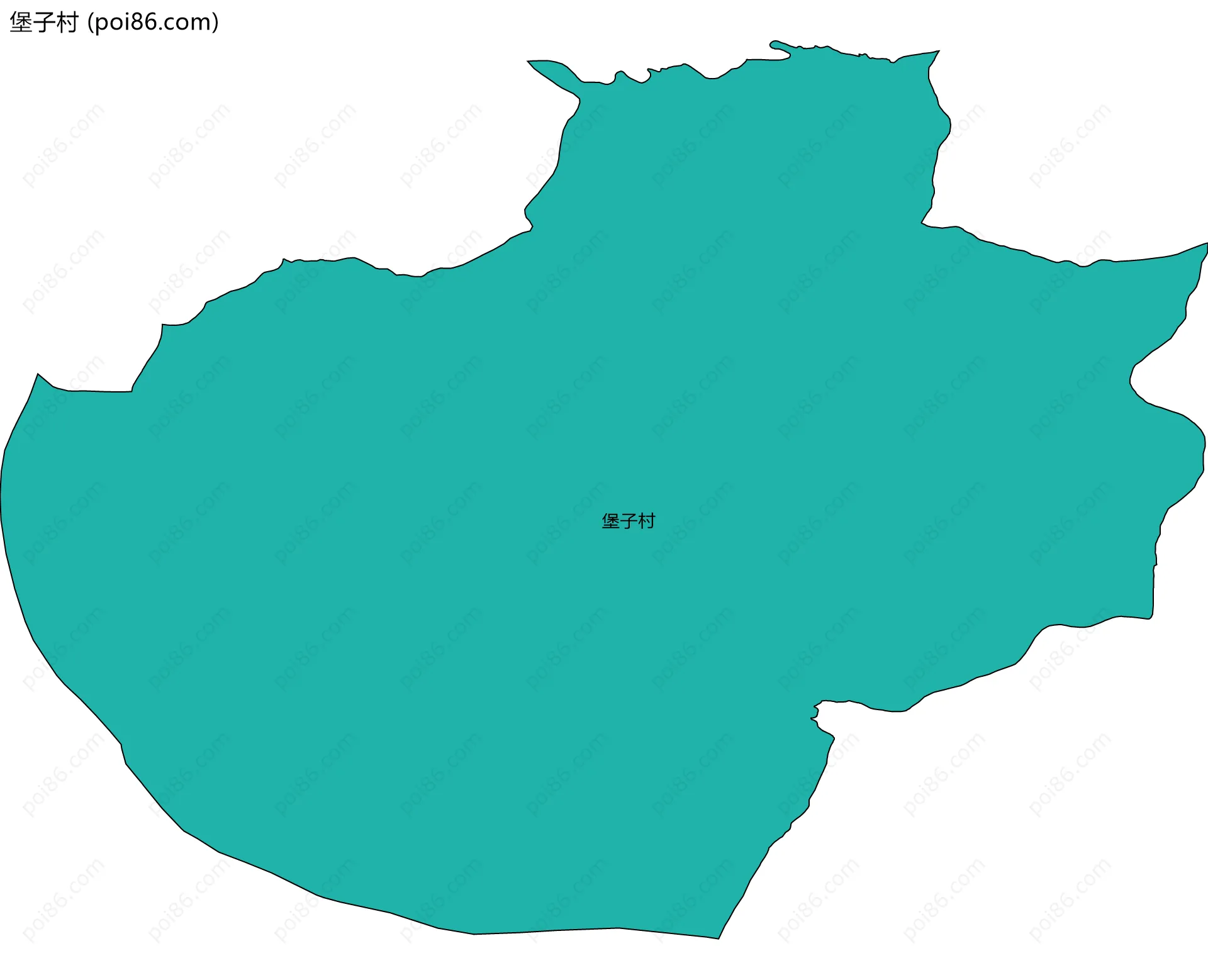 堡子村边界地图