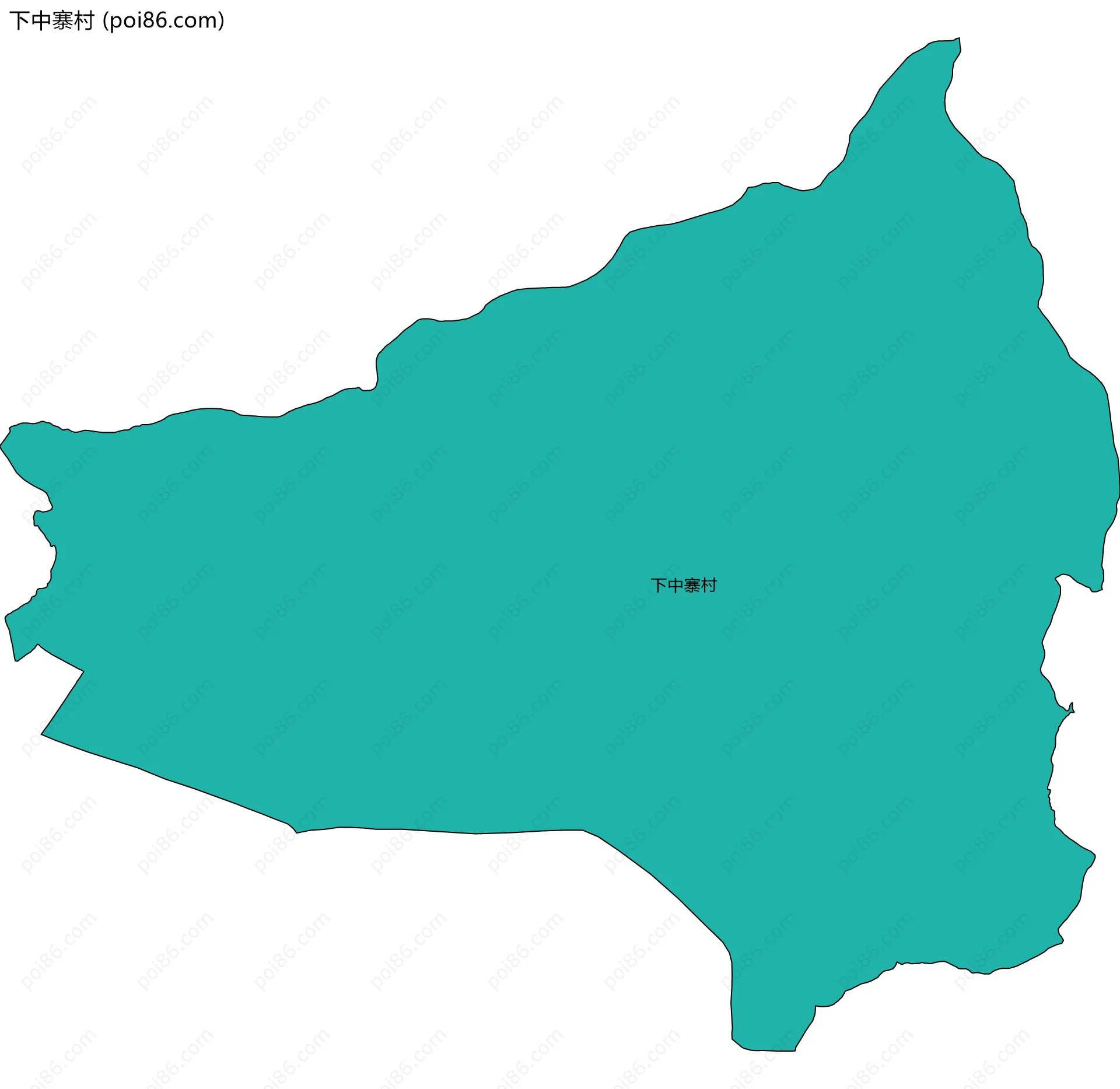 下中寨村边界地图
