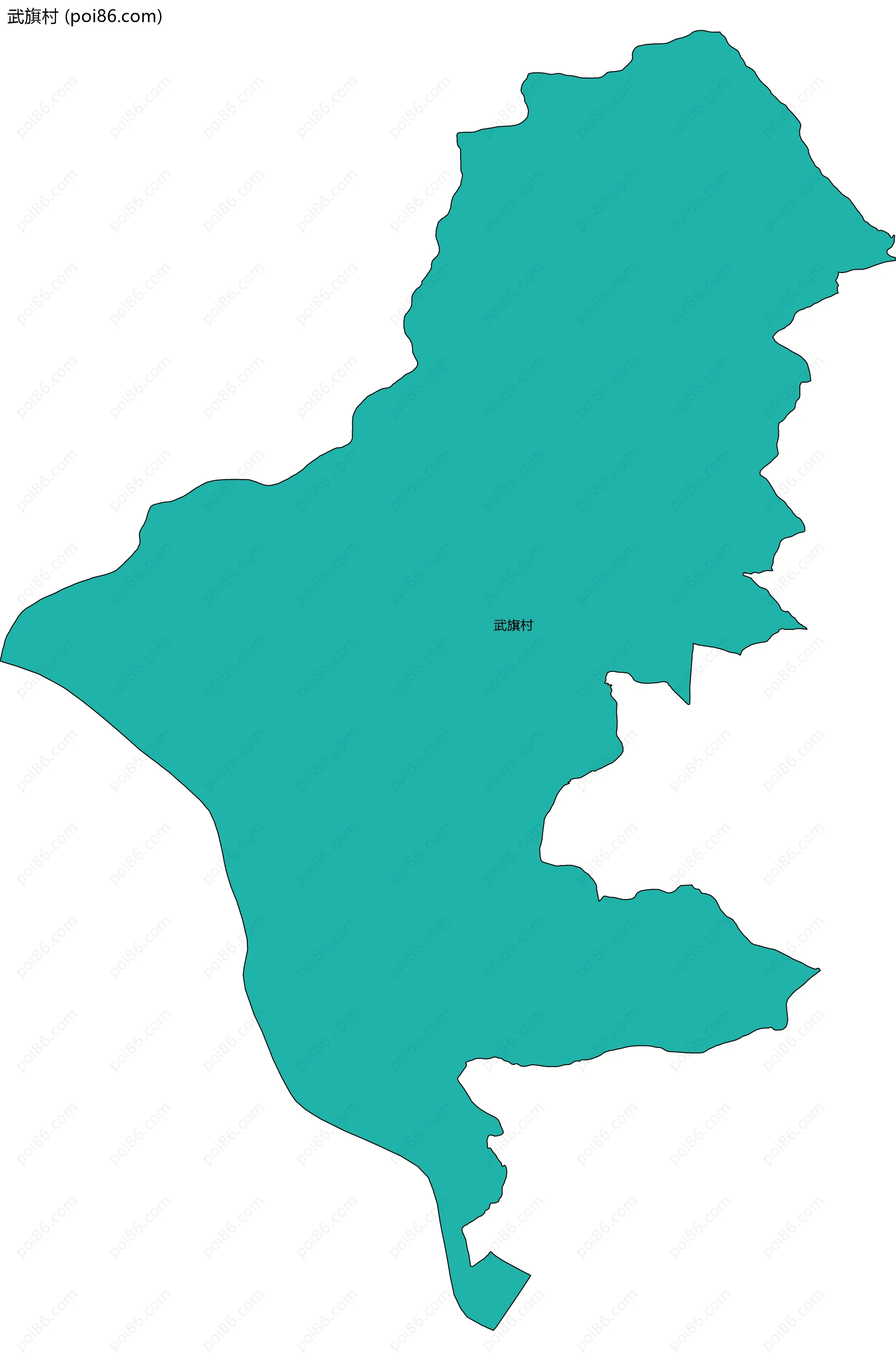 武旗村边界地图